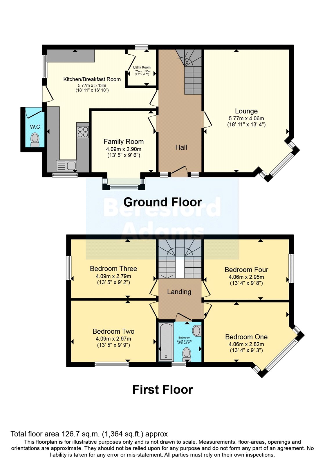 16, South Avenue, Denbighshire floorplan