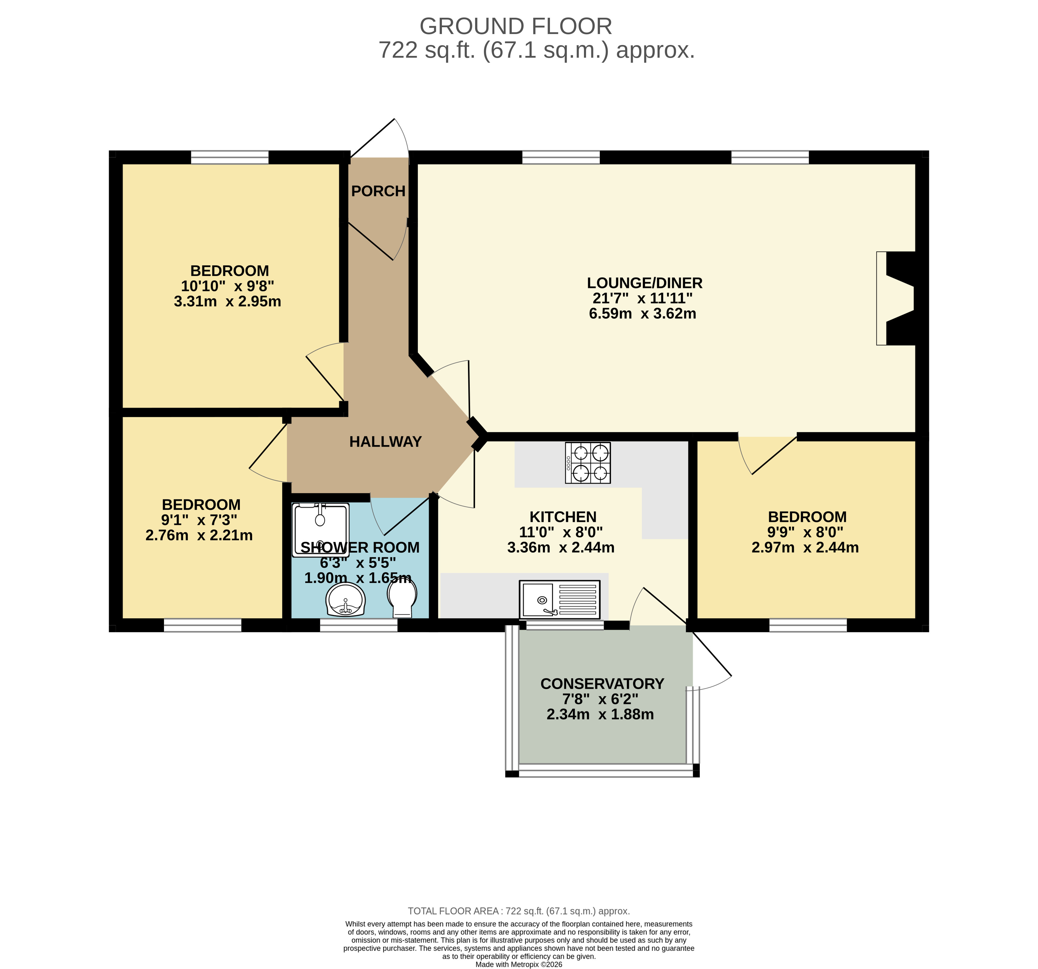 4, Hamilton Grove, Skellingthorpe floorplan