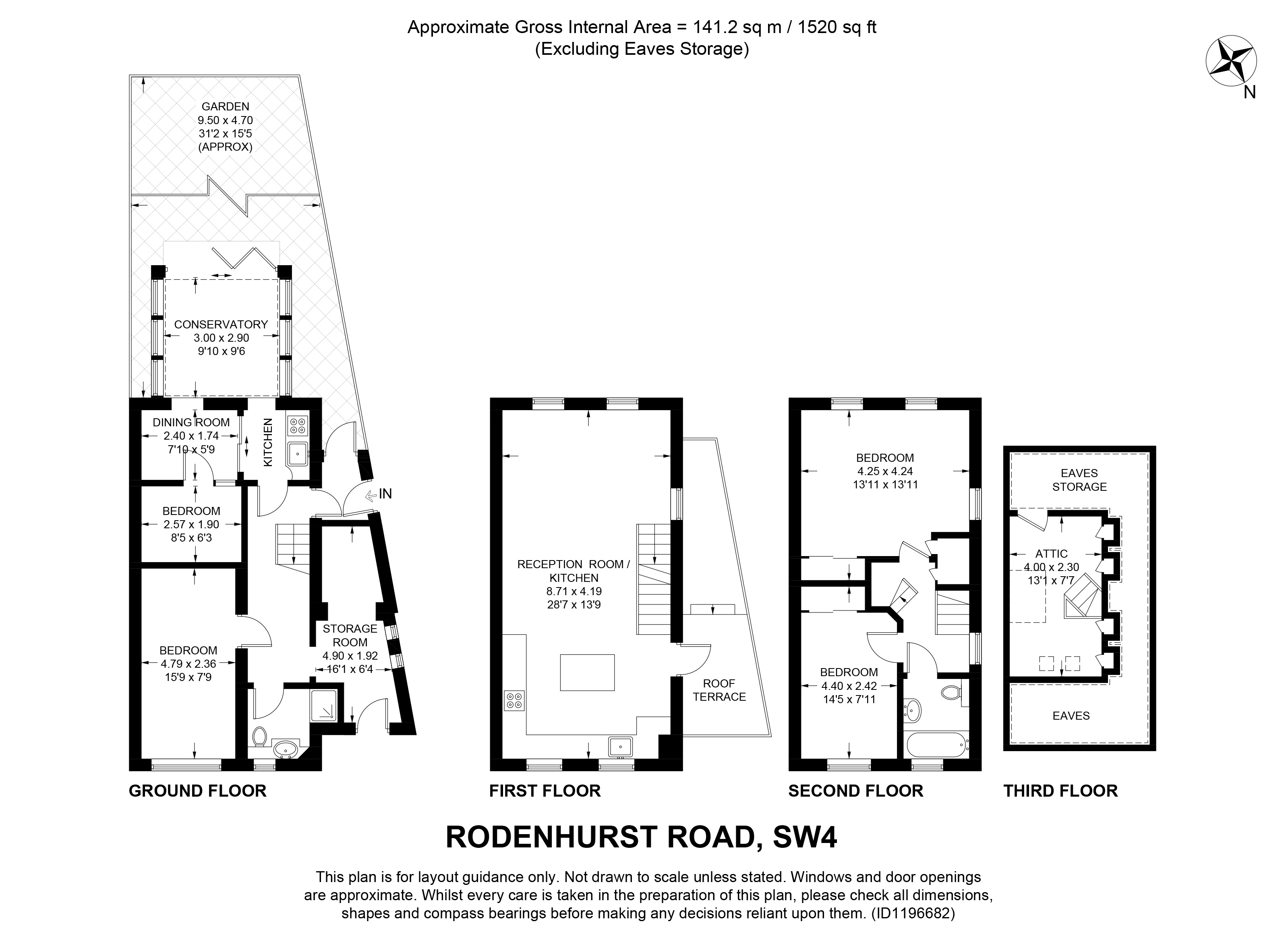 139, Rodenhurst Road, London floorplan