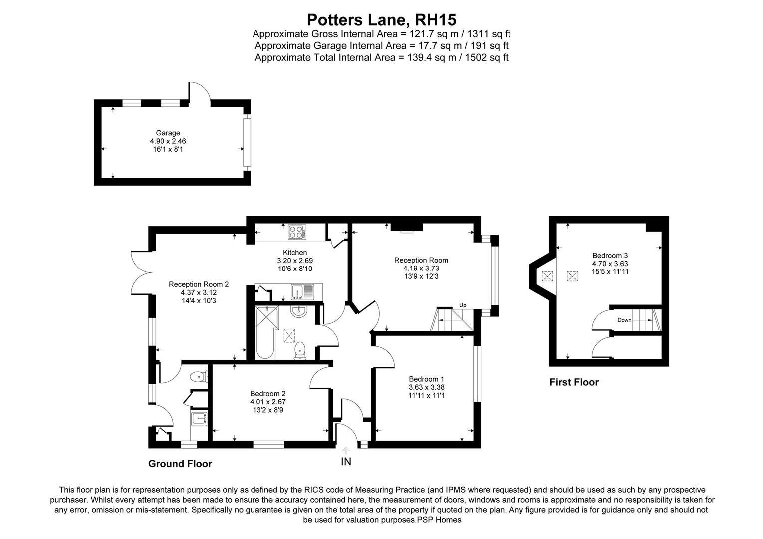 32, Potters Lane, Burgess Hill floorplan