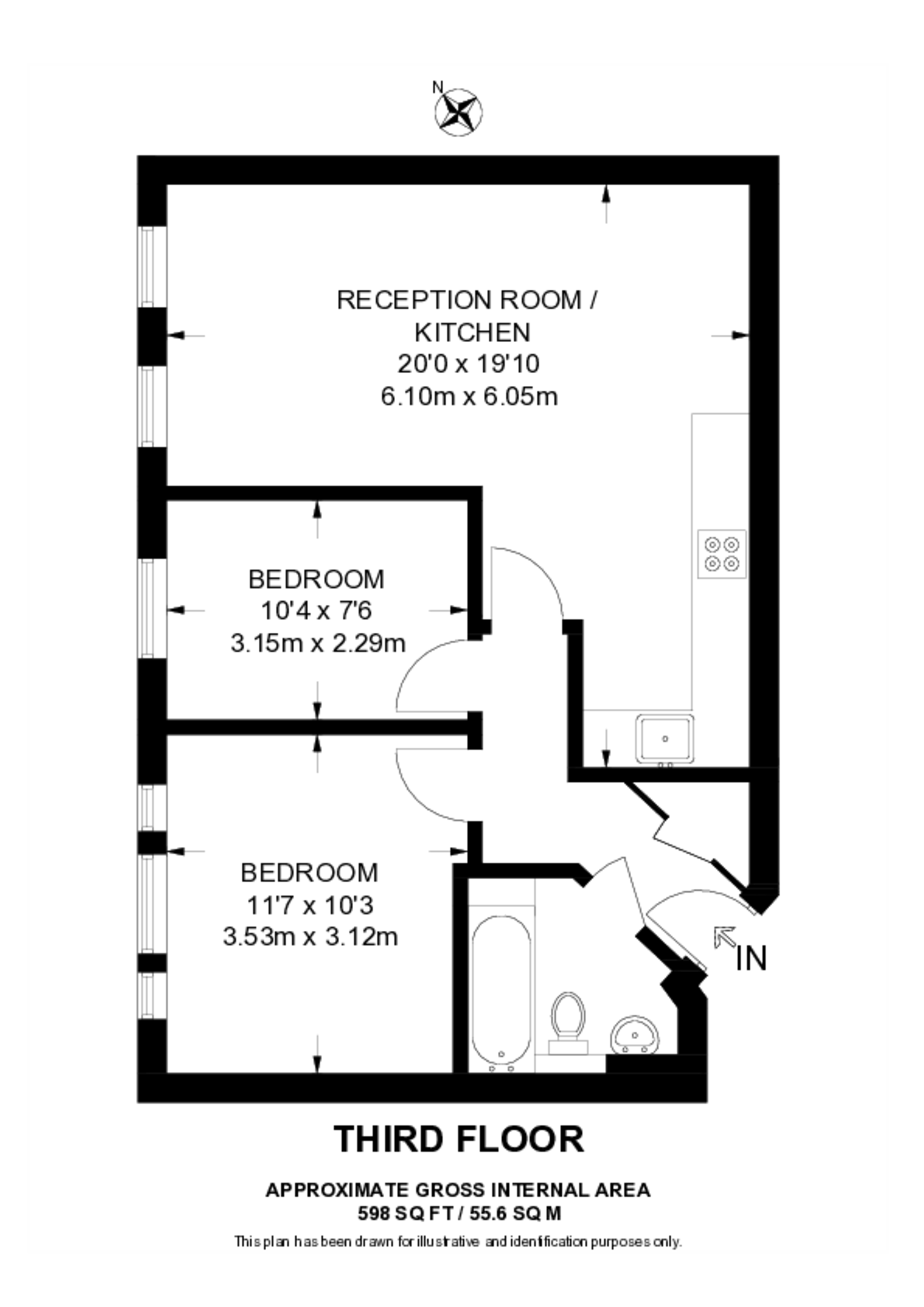 Hackney Road, Tower Hamlets floorplan