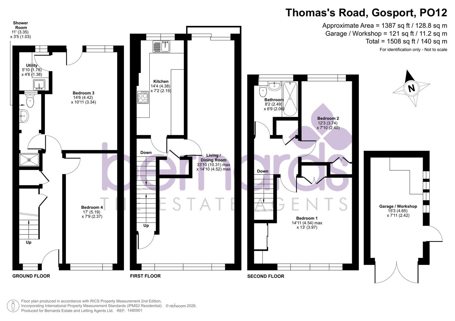 31, St. Thomas's Road, Gosport floorplan