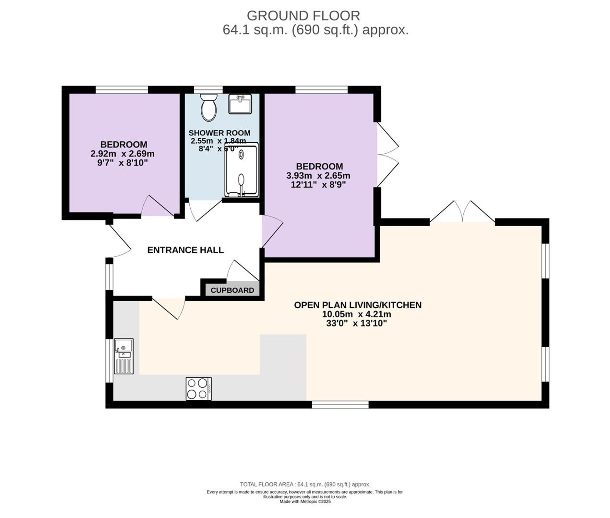 321 Leyland Road, Preston floorplan