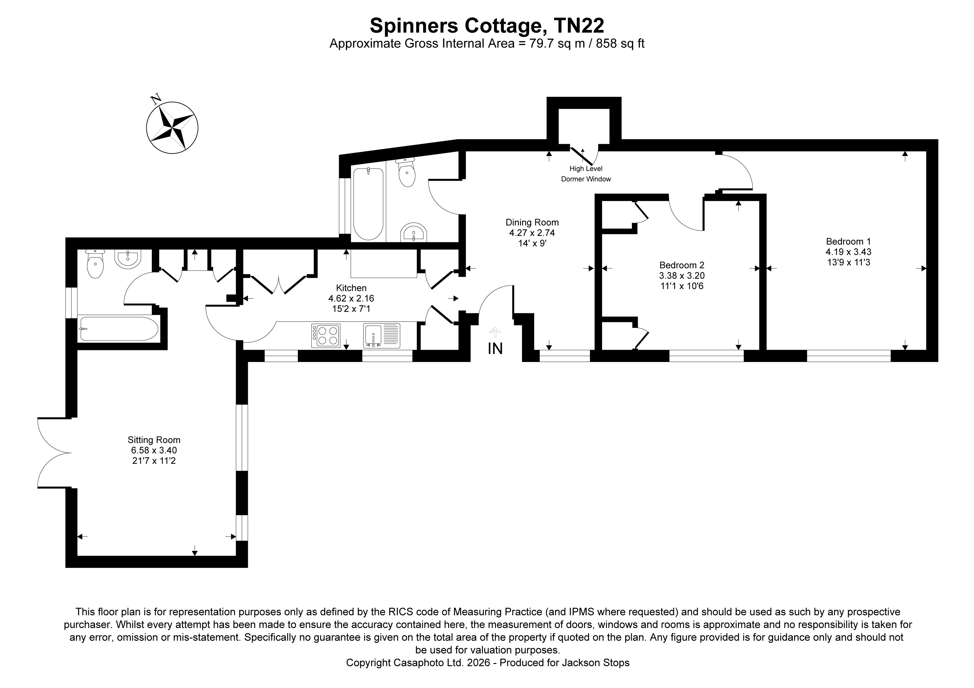 Spinners Cottage,, The Street, Ashdown Forest floorplan