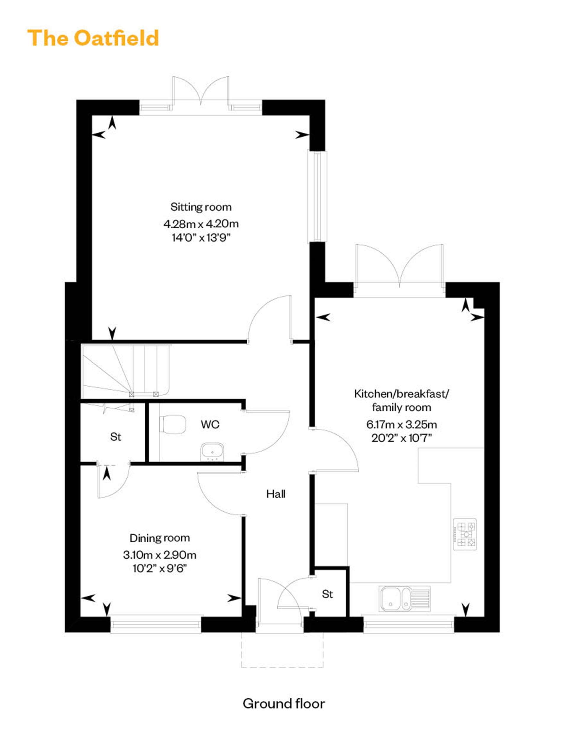 "Oatfield" at Old Rickyard Piece, Weston Turville, Aylesbury HP22, 4
