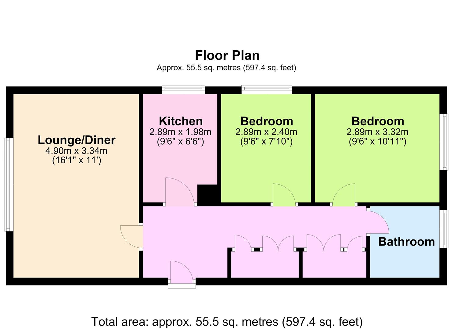 3, Broadwater Boulevard Flats, Worthing floorplan