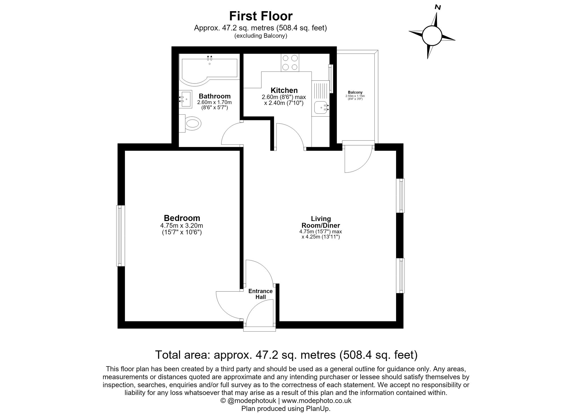 Flat 10, St. Annes Court St. Annes Road, Hitchin floorplan