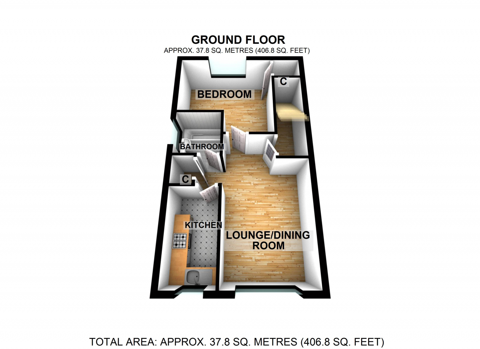 32 Sudgrove Close, Worcester floorplan