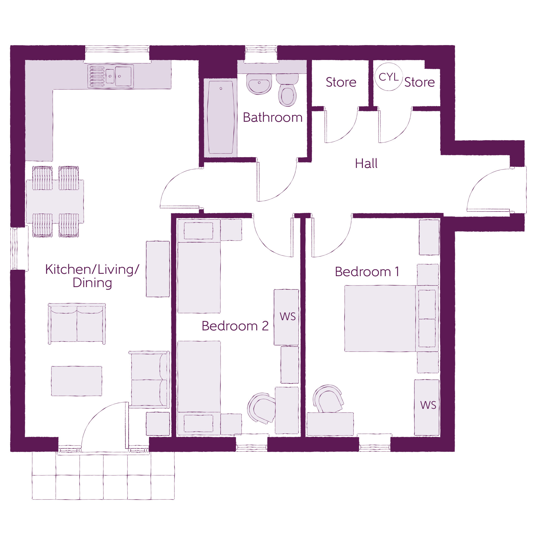 90, Kennett Garden Village, Newmarket floorplan