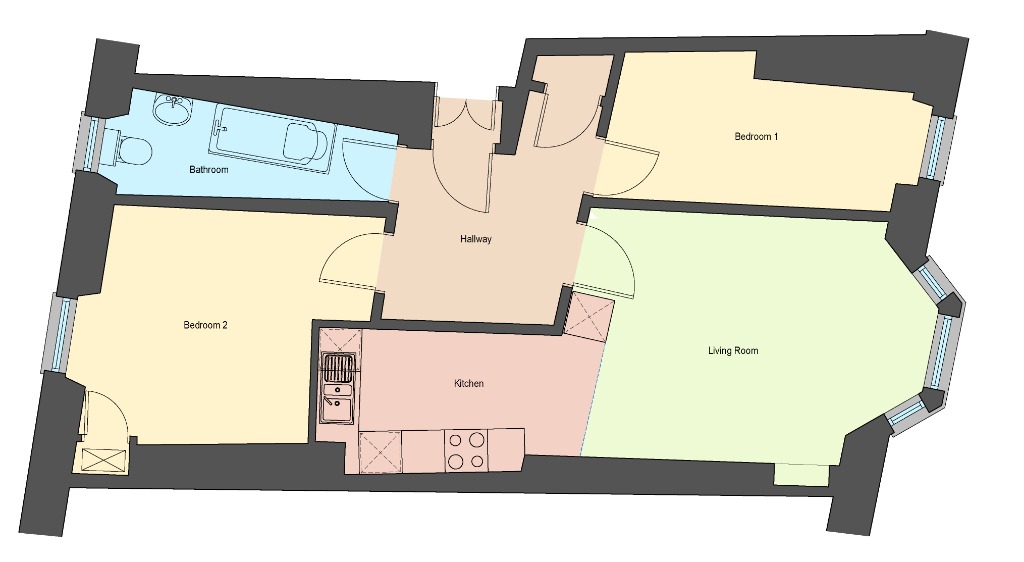 2 Bedrooms Flat to rent in Oban Drive, North Kelvinside, Glasgow G20