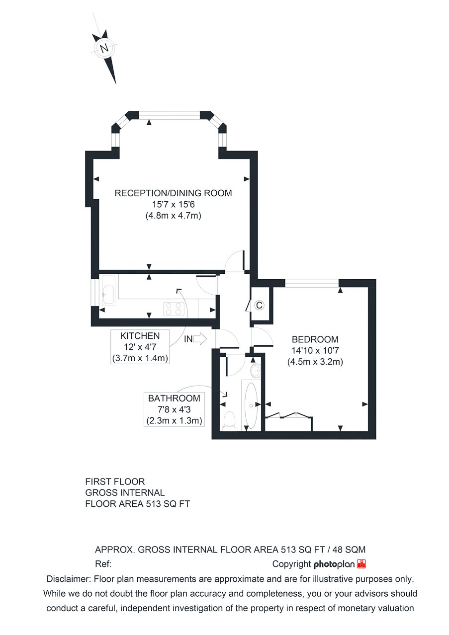 1 Bedrooms Flat to rent in Teignmouth Road, Willesden Green, London NW2