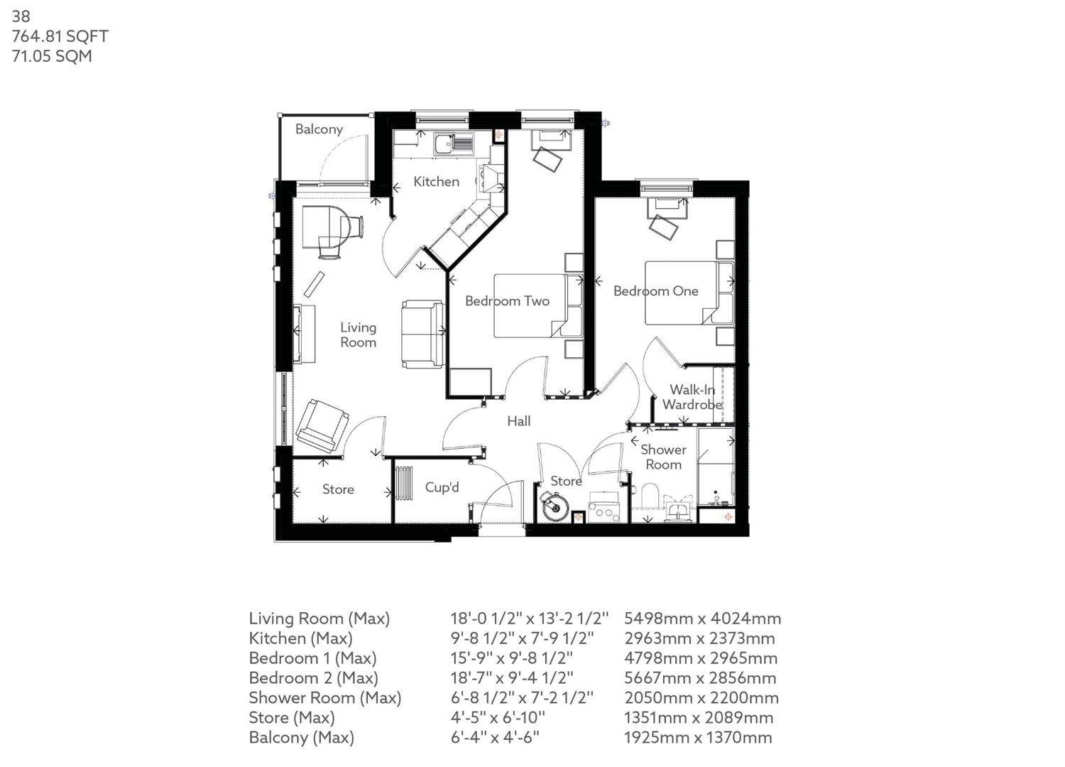 564333, Willand Road, Cullompton floorplan