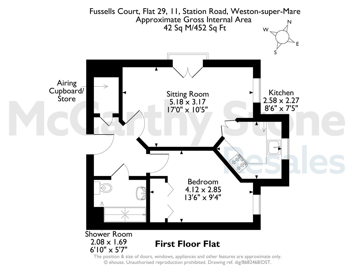 29 Fussells Court, Station Road, Worle, Weston-Super-Mare floorplan