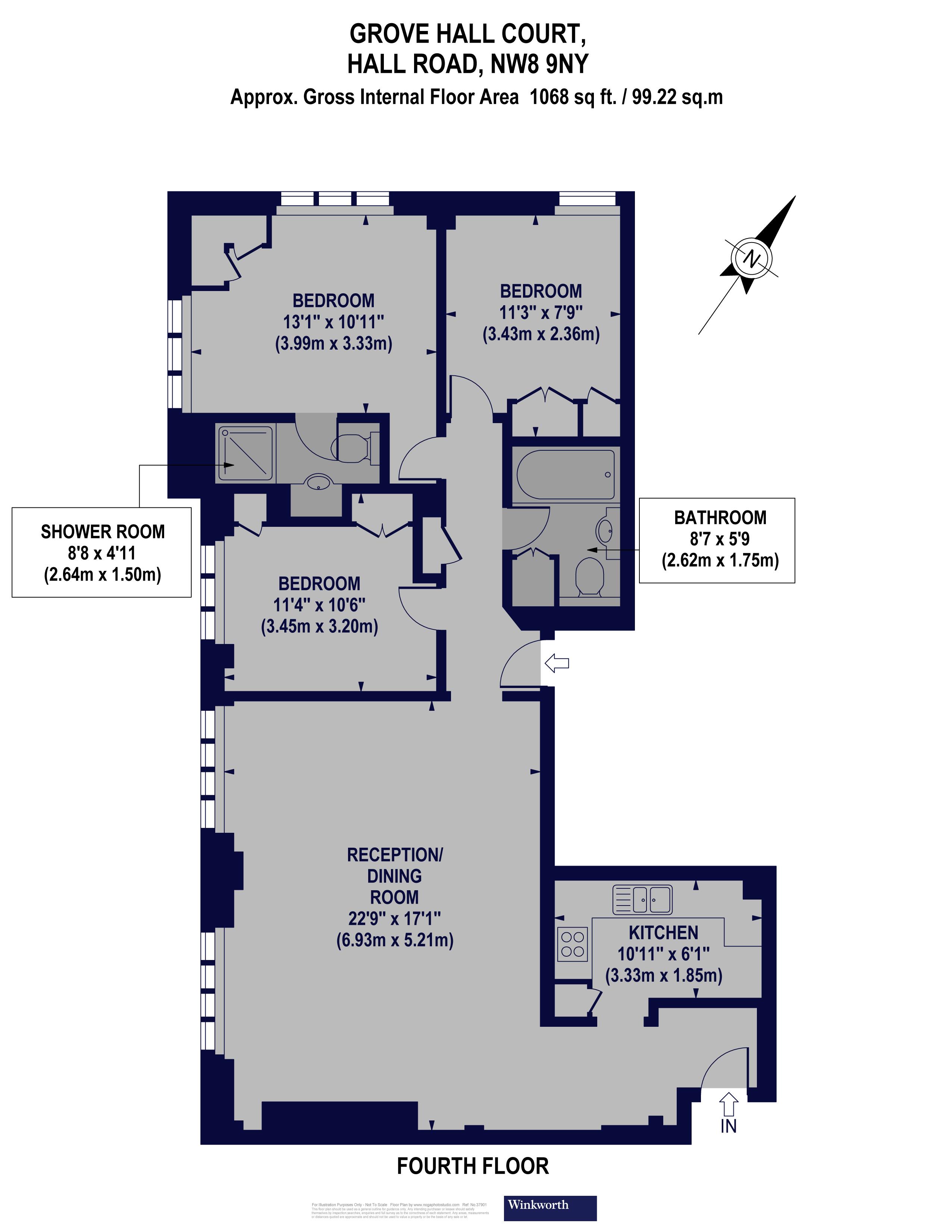 3 Bedrooms  for sale in Grove Hall Court, Hall Road NW8