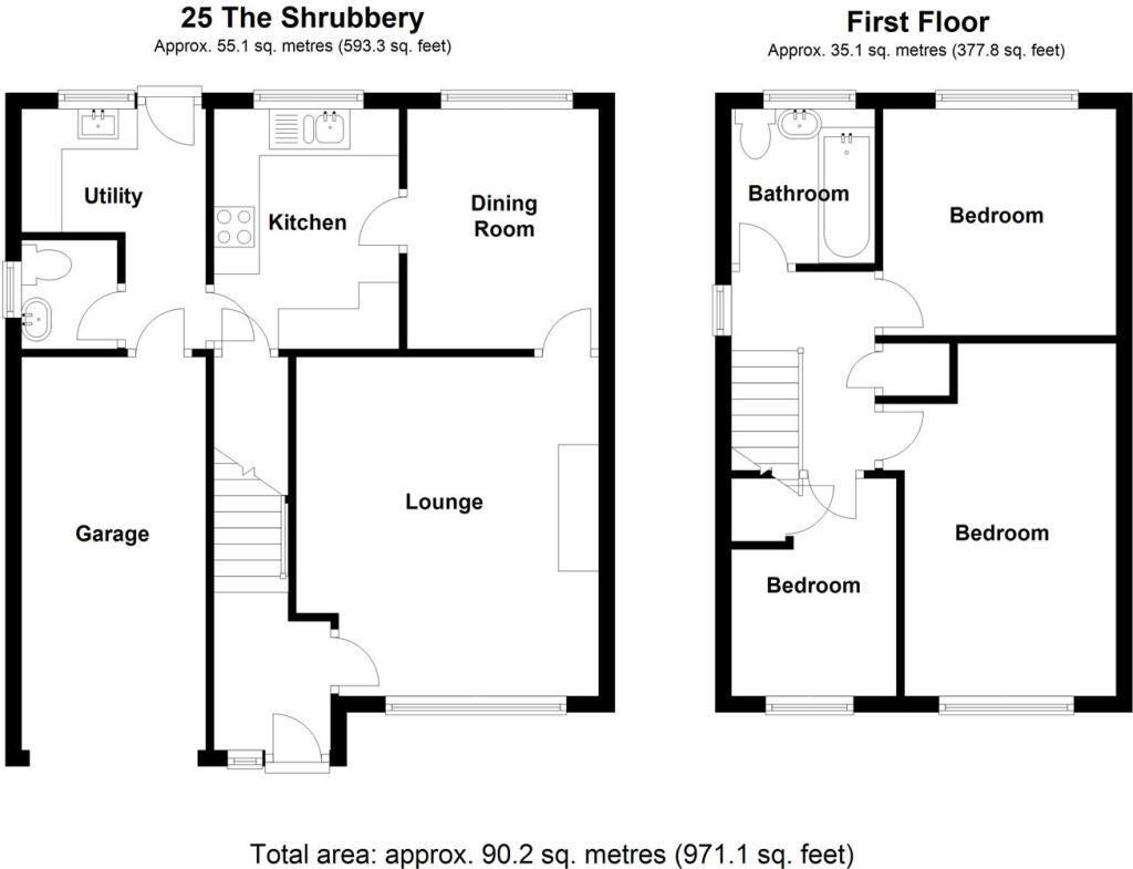 25, The Shrubbery, Rugeley floorplan