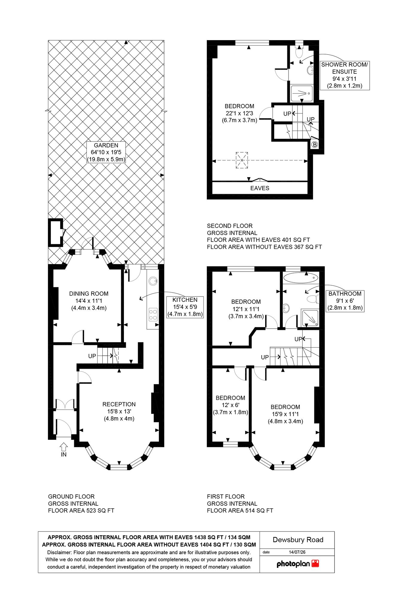 69, Dewsbury Road, London floorplan
