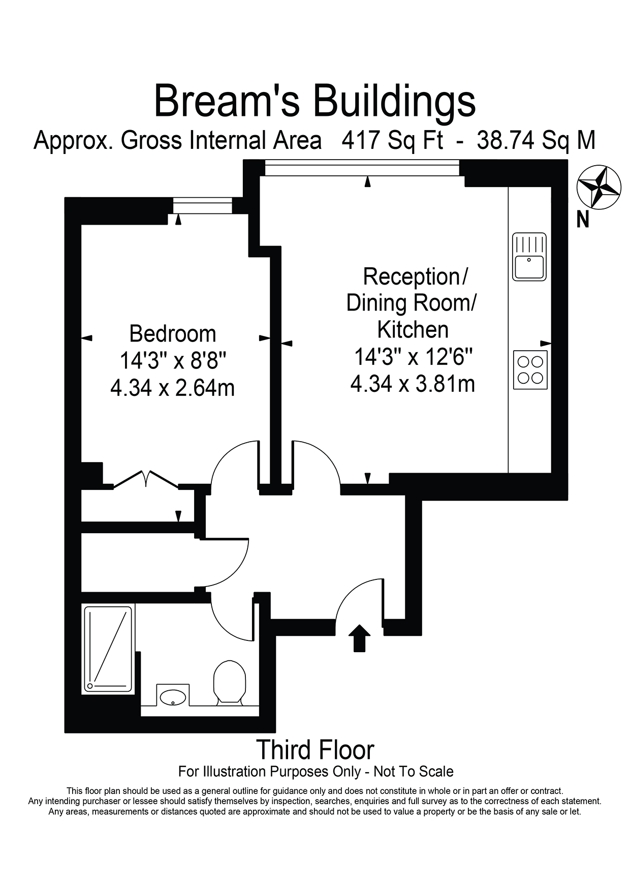 The Breams, Bream's Buildings, London floorplan