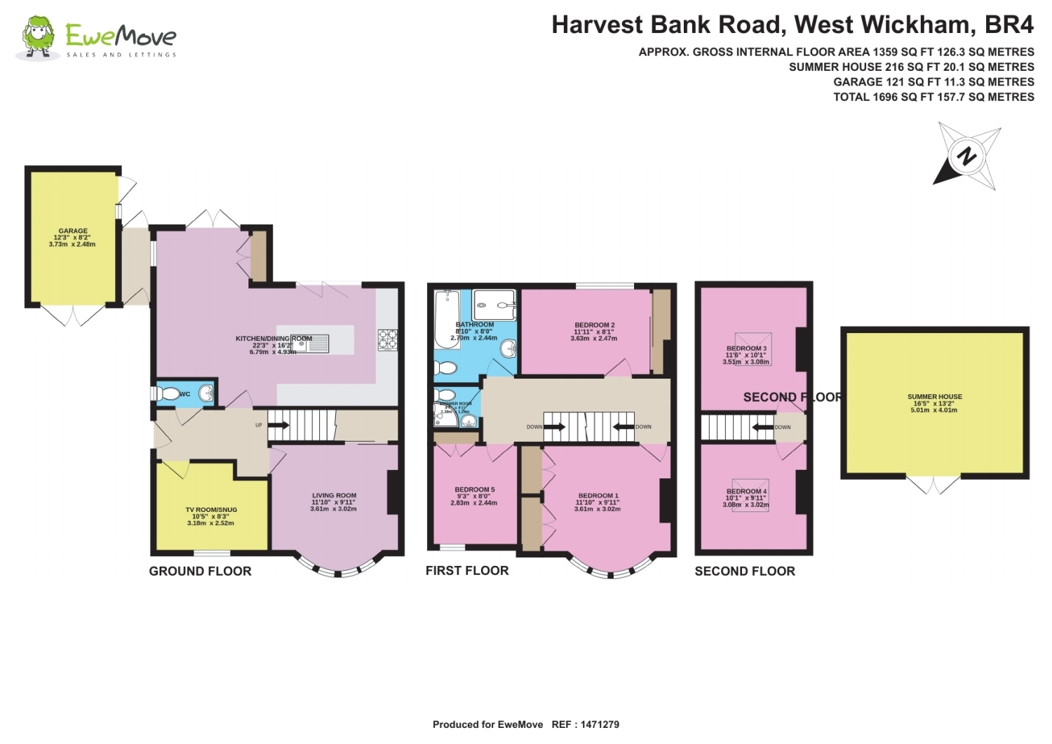 33, HARVEST BANK ROAD, WEST WICKHAM floorplan