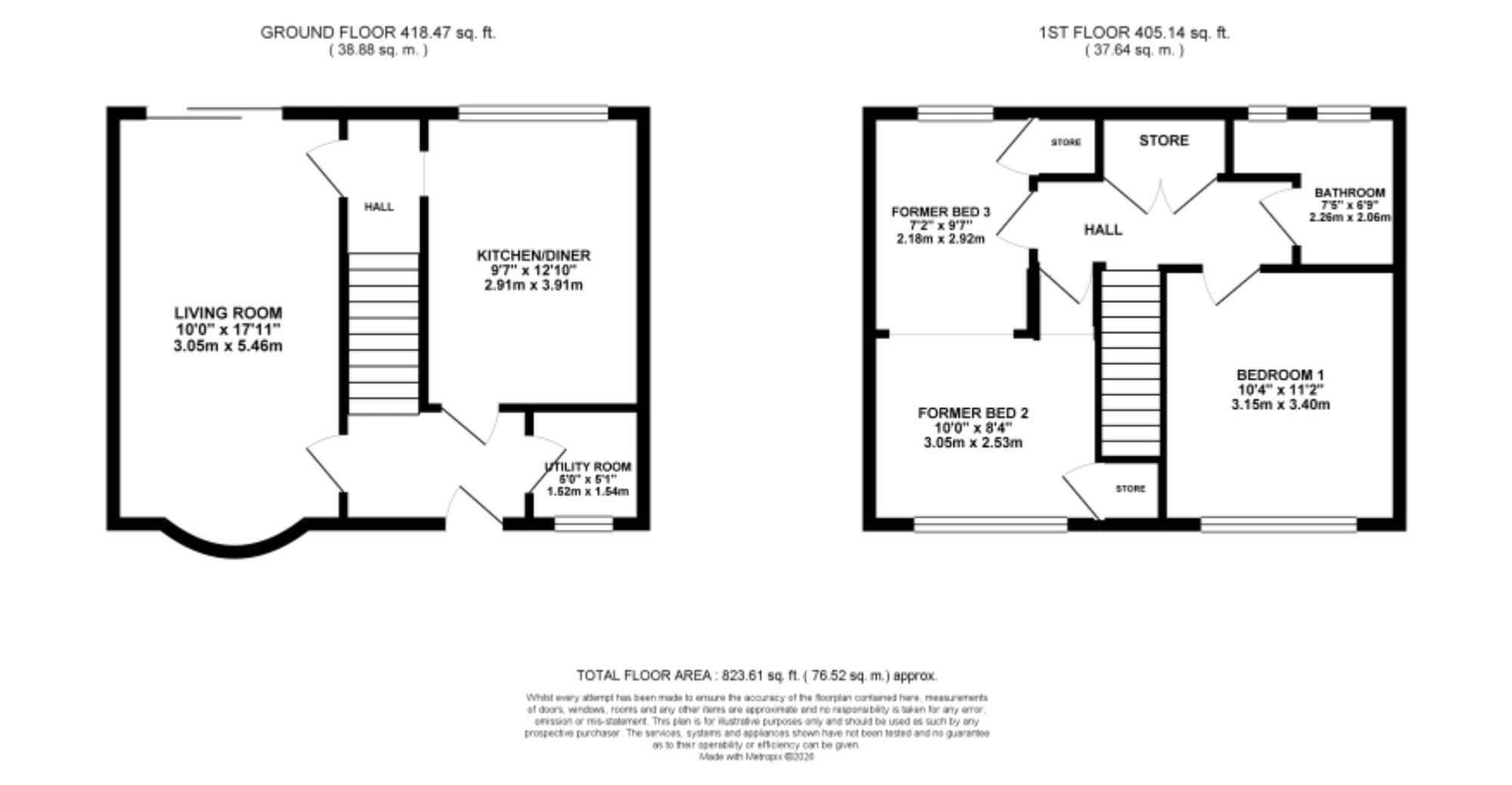 2 Grisedale Close, Stoke-On-Trent floorplan