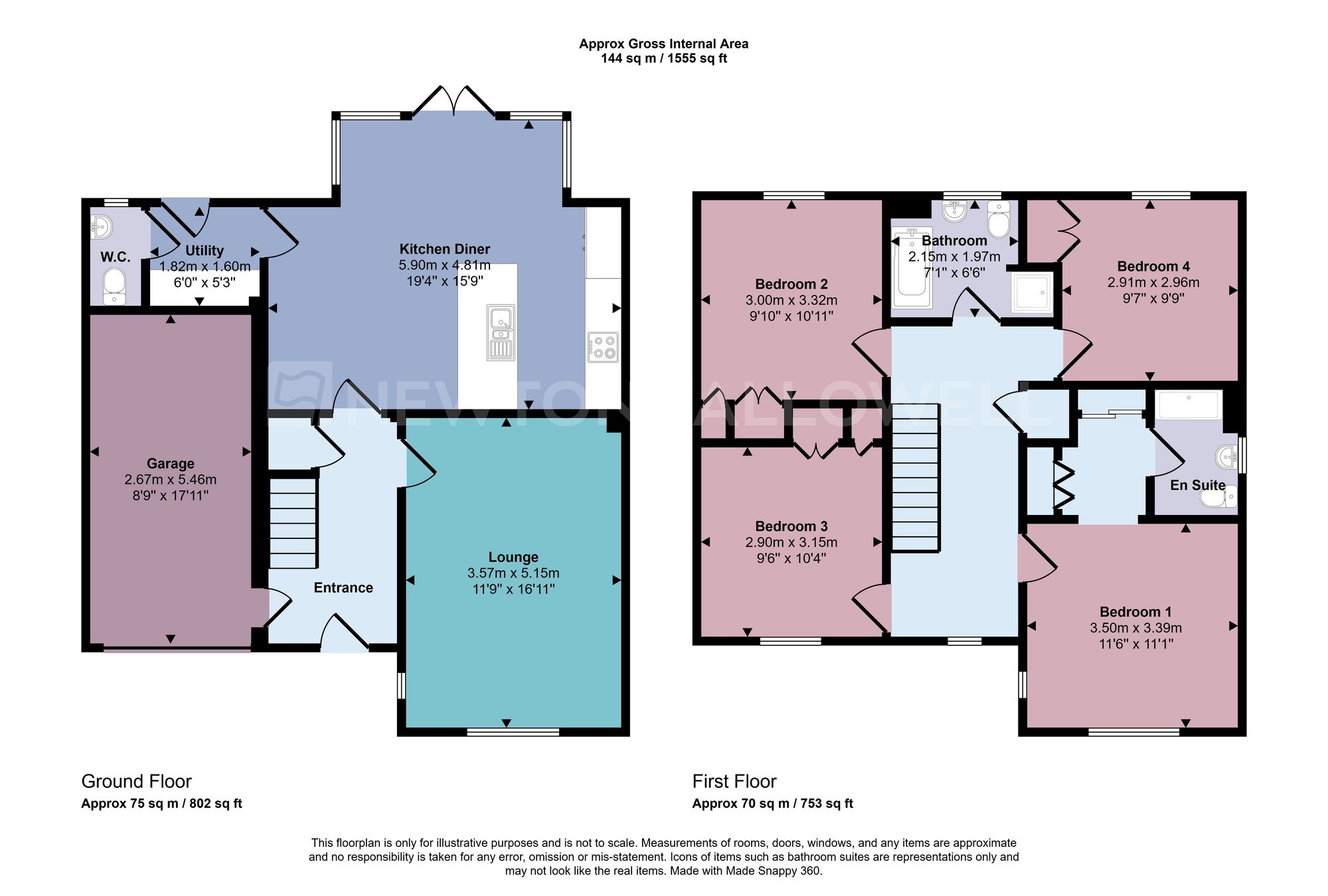 14 Emmerson Avenue, Coalville floorplan