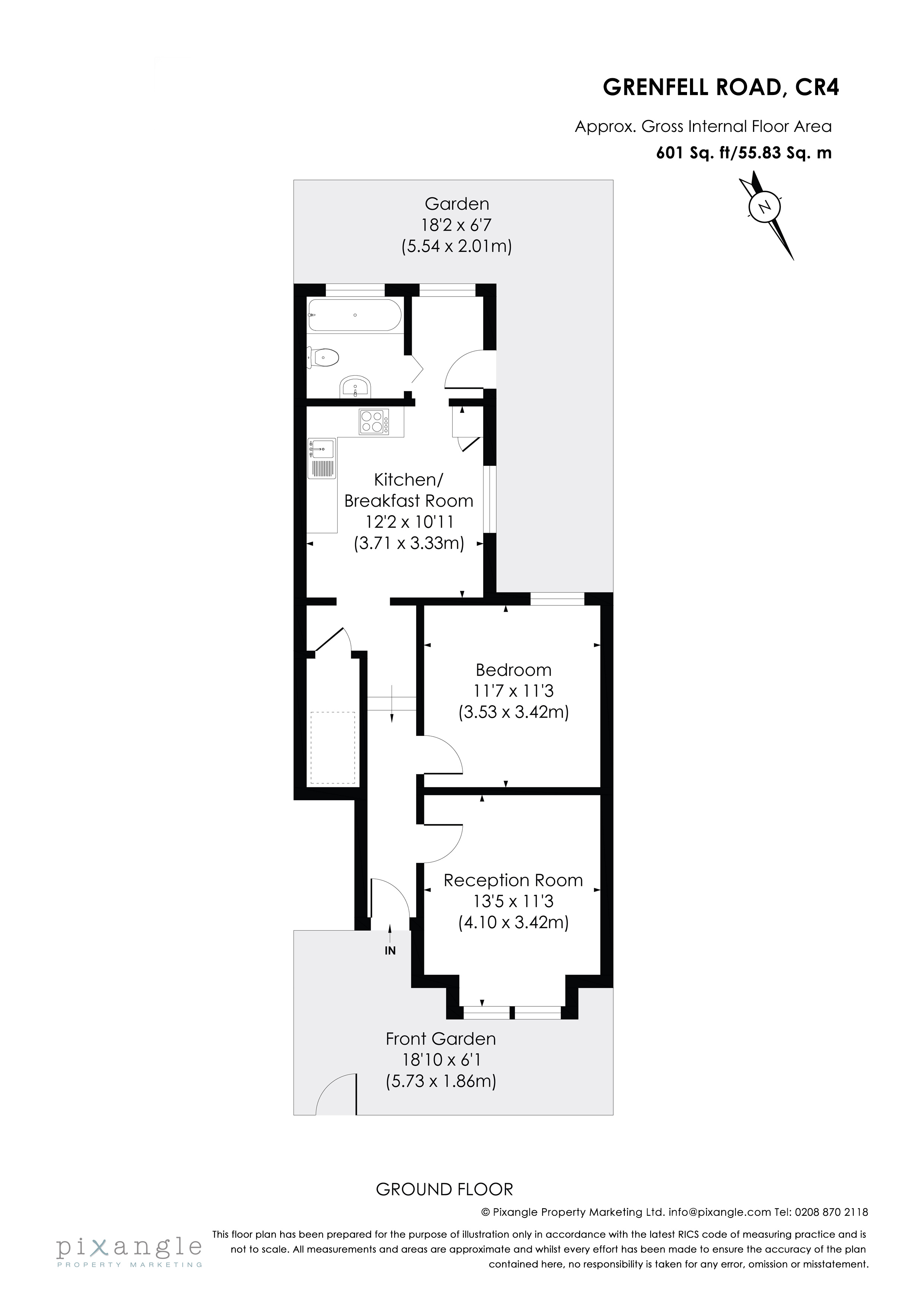 1 Bedrooms Maisonette for sale in Grenfell Road, Mitcham CR4