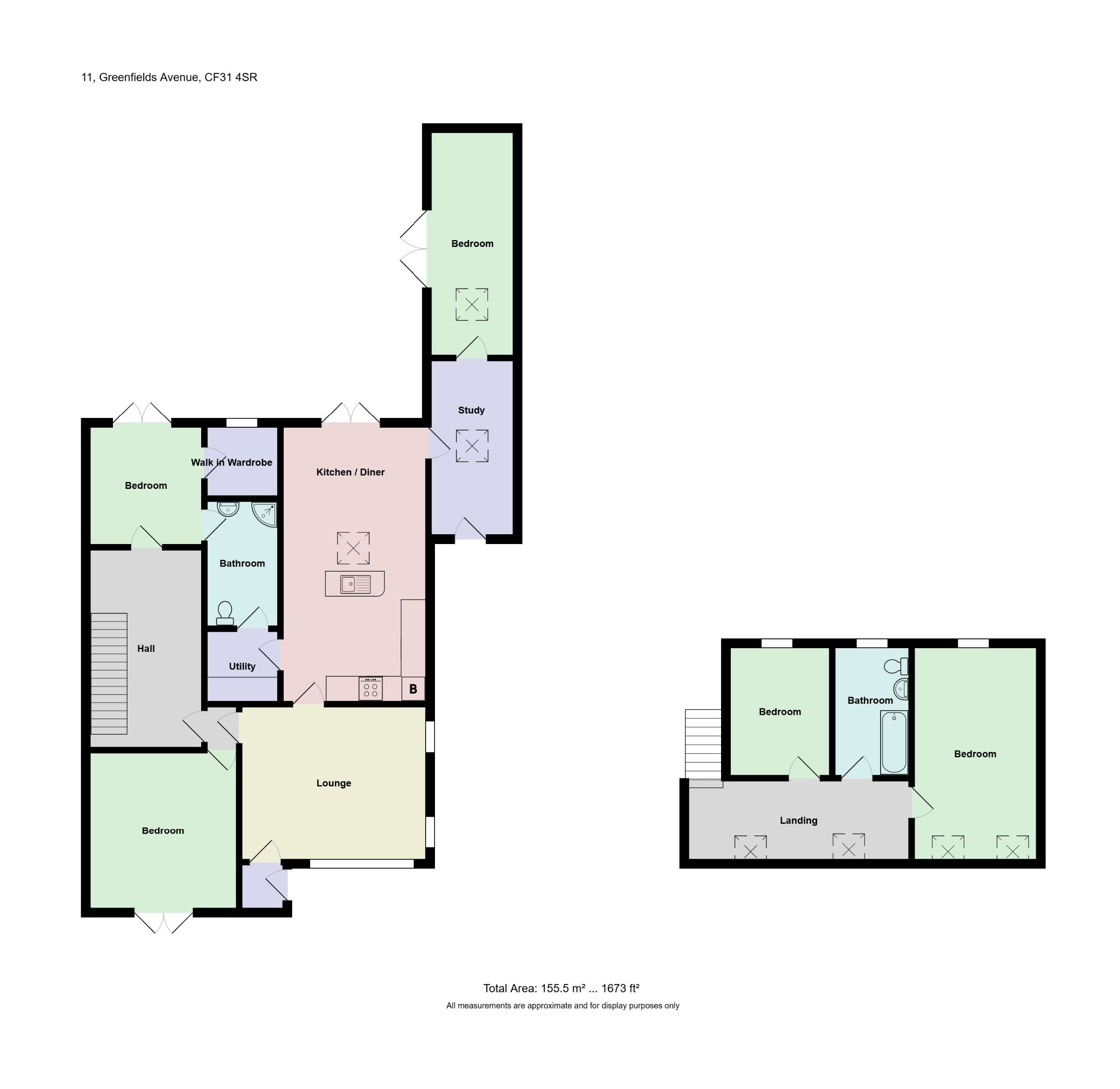 11 Greenfields Avenue, Bridgend floorplan