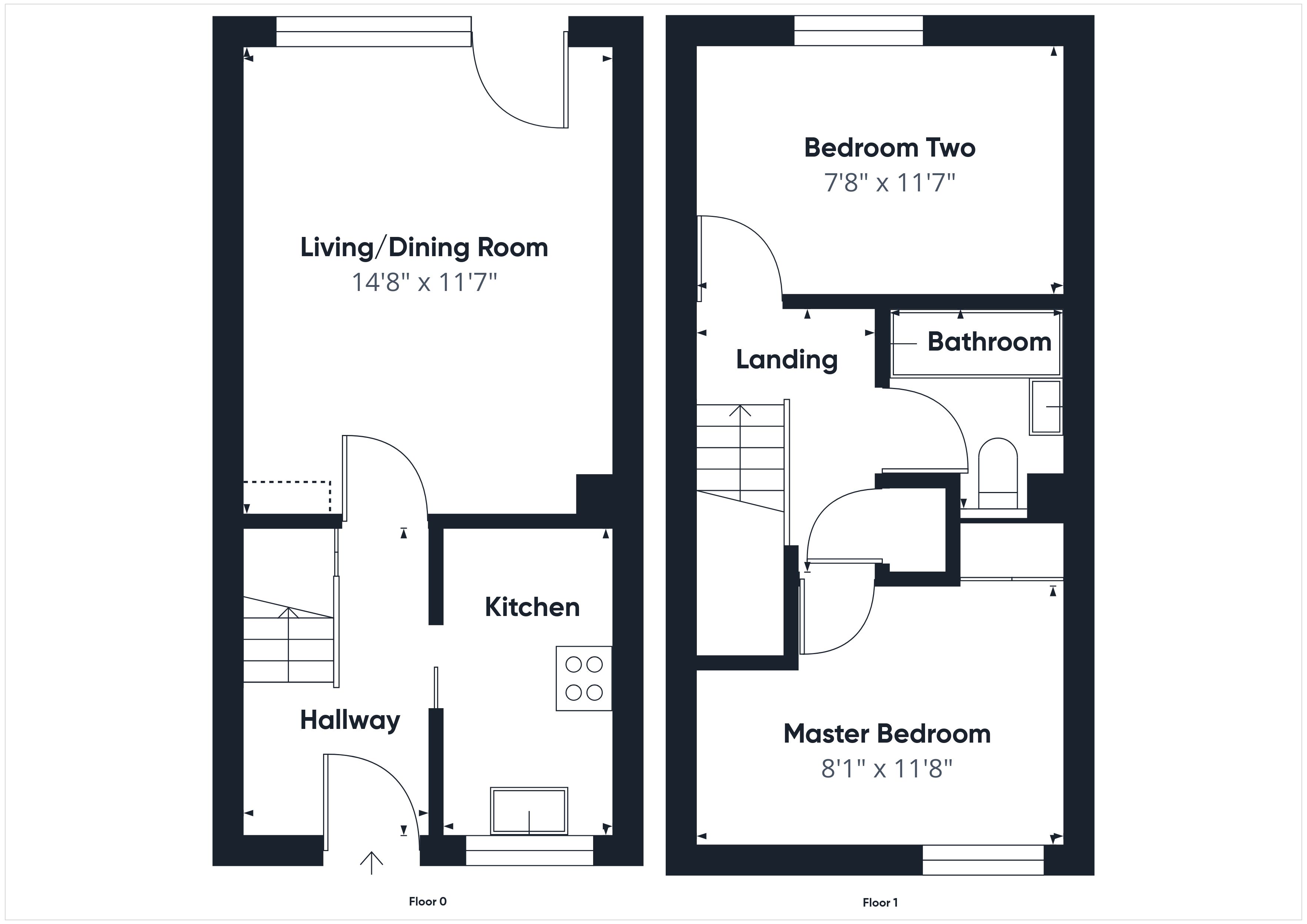 52, St Benedicts Close, Aldershot floorplan