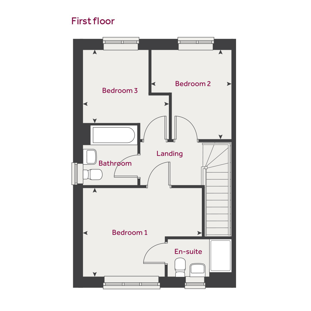 3, Willow Grange, Mastin Moor floorplan