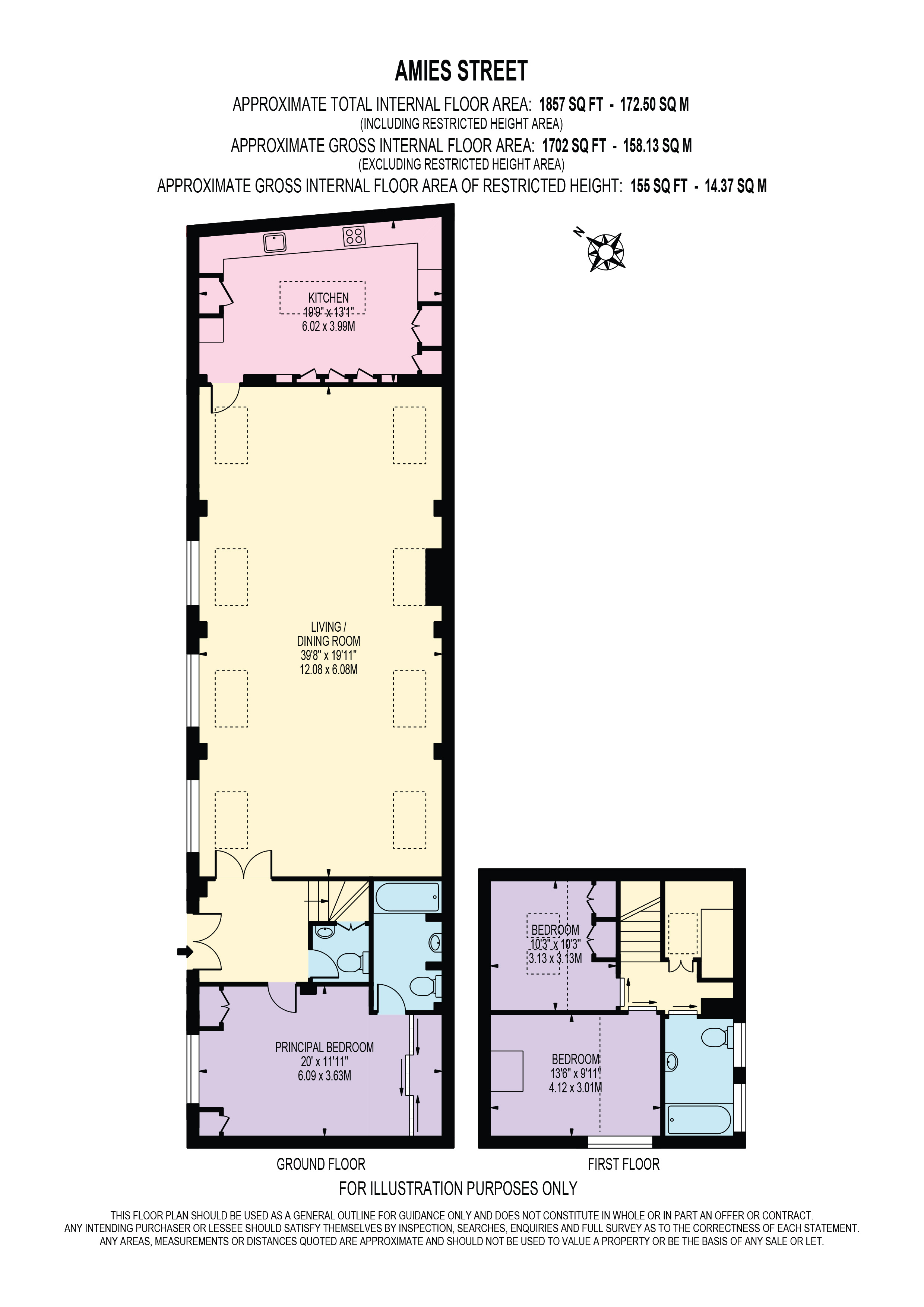101, Amies Street, London floorplan