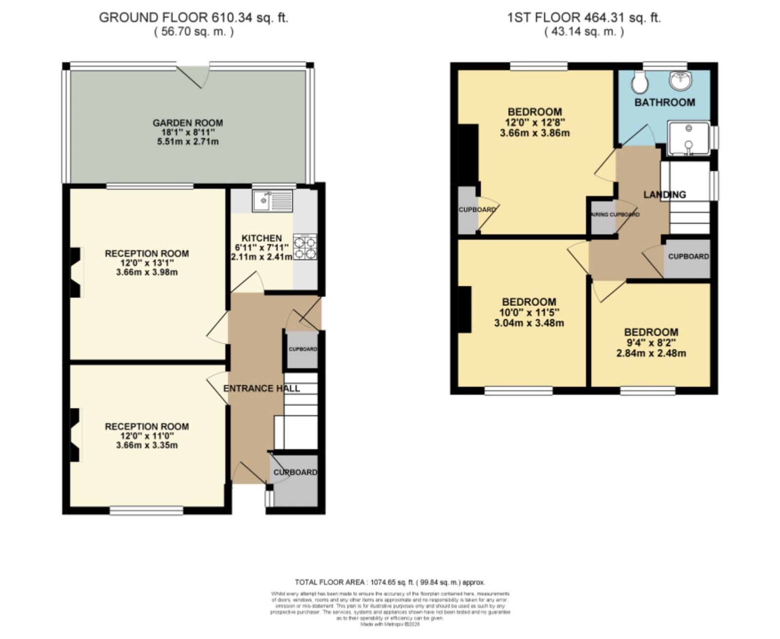 8, The Farm Close, Leicester floorplan