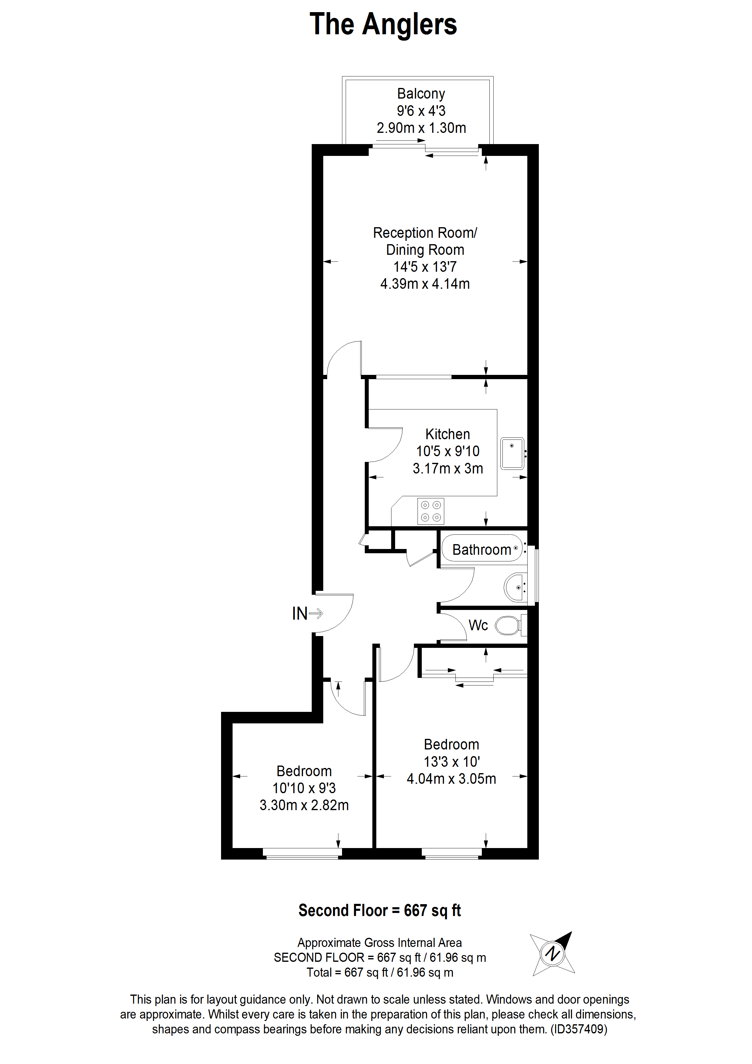 2 Bedrooms Flat for sale in The Anglers, 59-61 High Street, Kingston Upon Thames, Surrey KT1