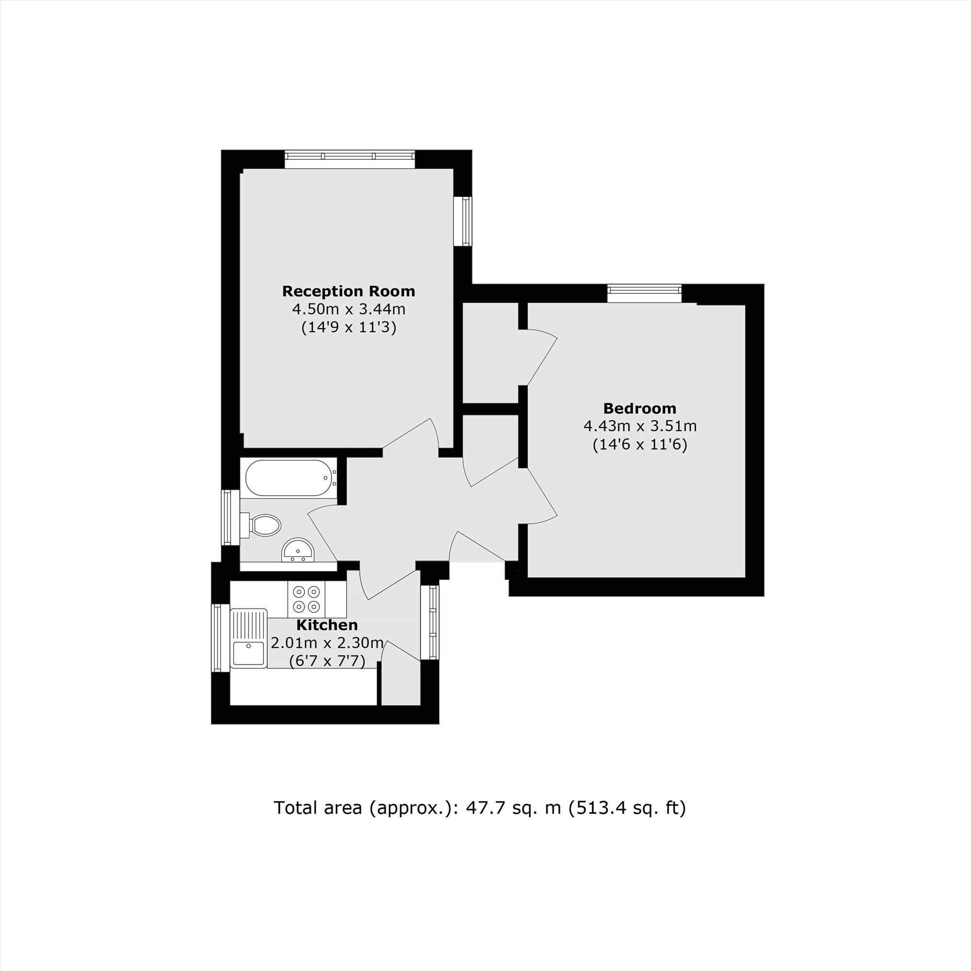 Flat 29, Gunnersbury Court, Bollo Lane, London floorplan
