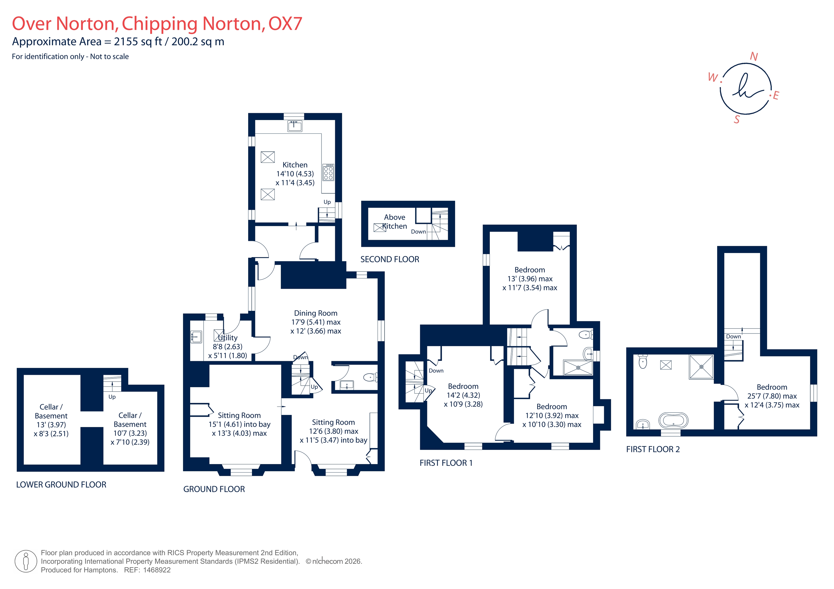The Old Post Office, The Green, Over Norton floorplan