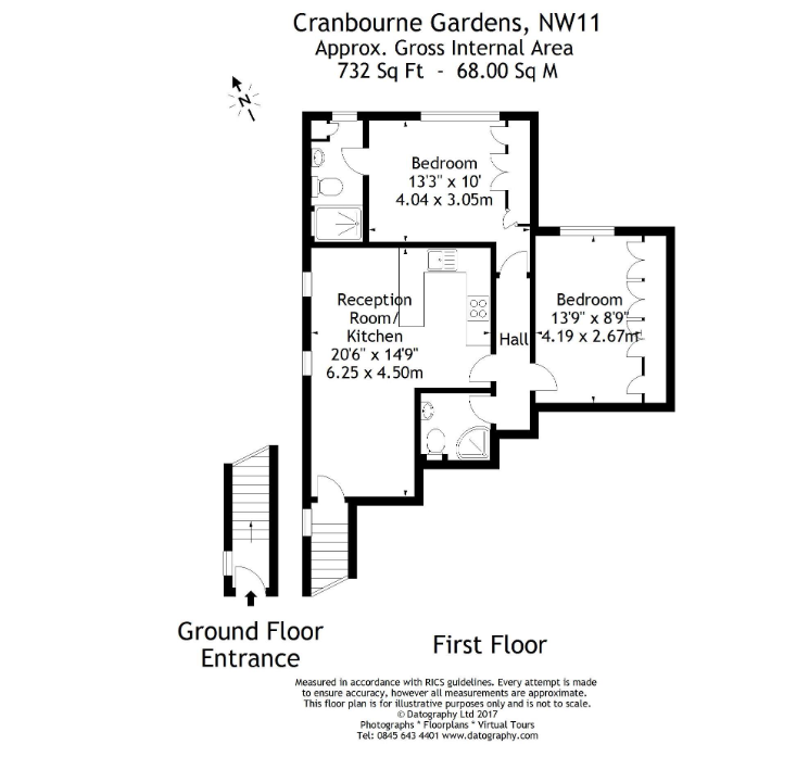 Cranbourne Gardens, London floorplan