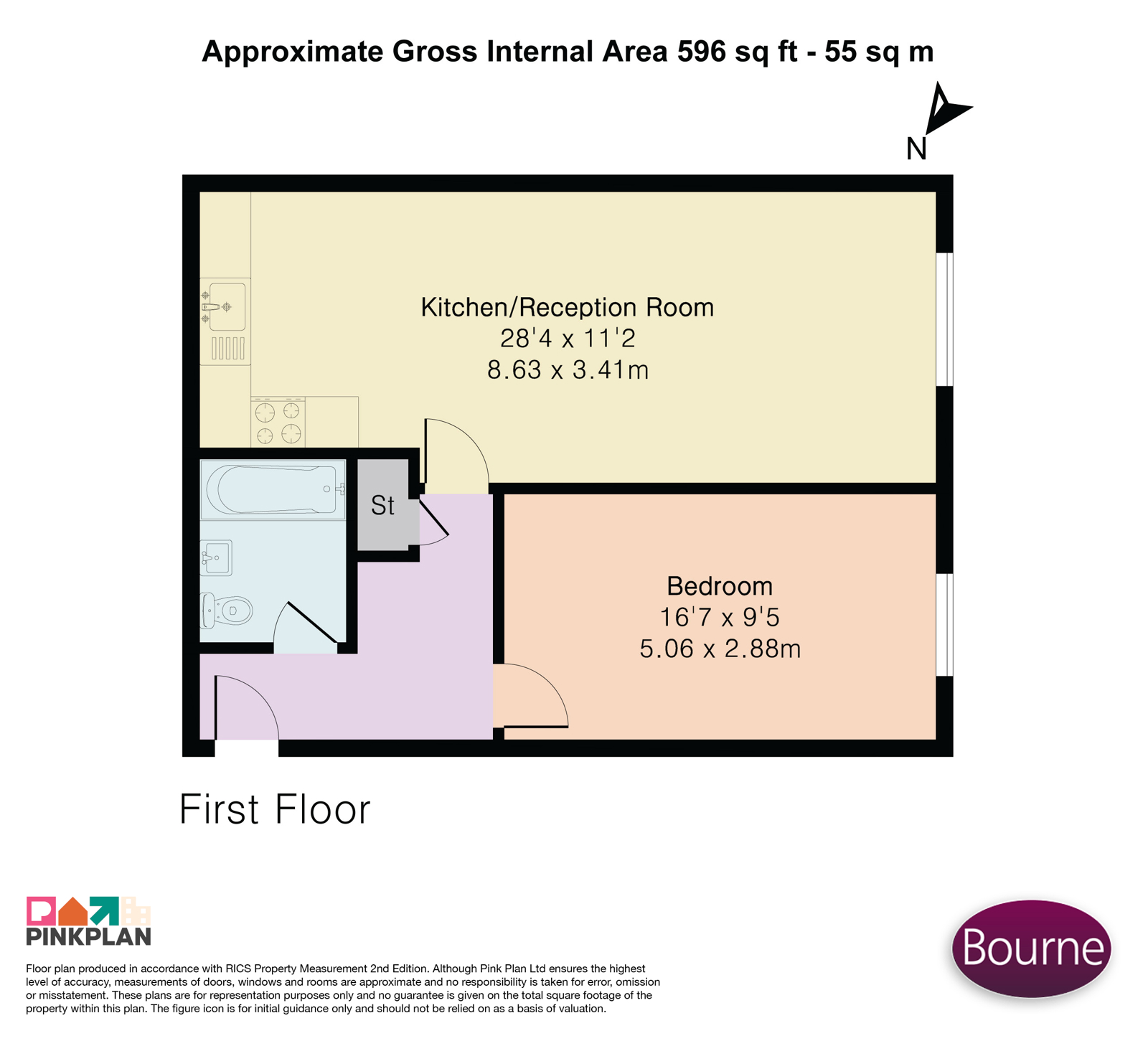 Flat 9, Cobham Gate,, Freelands Road, Cobham floorplan