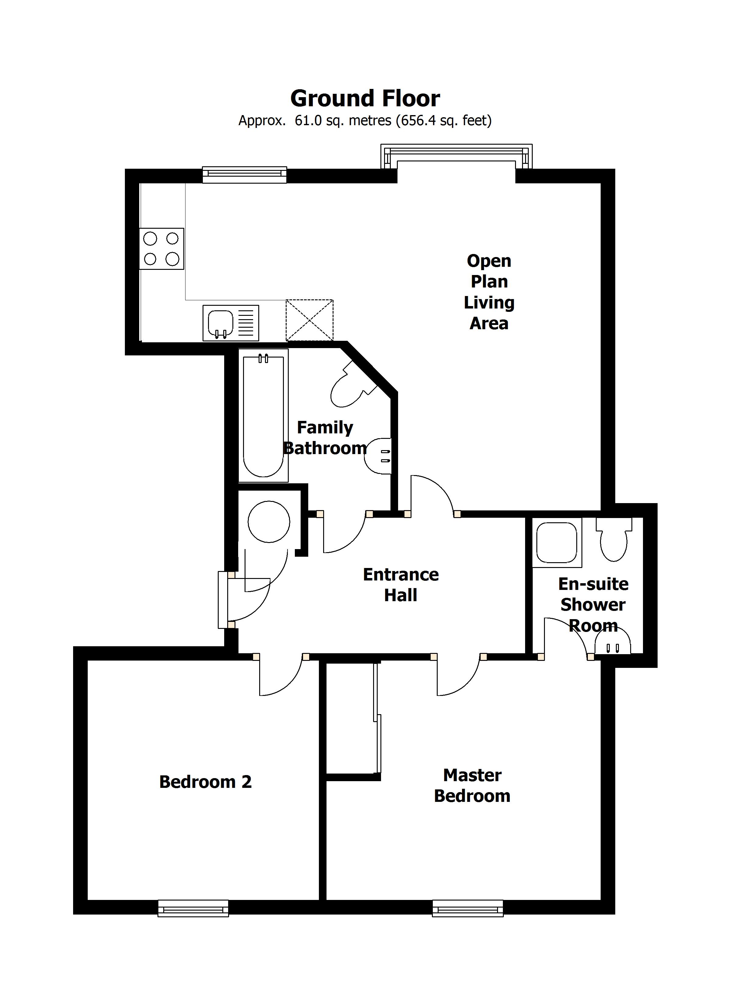 2 Bedrooms Flat to rent in Carolgate Court, Retford DN22