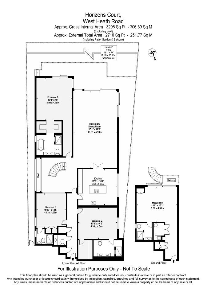9 West Heath Road floorplan