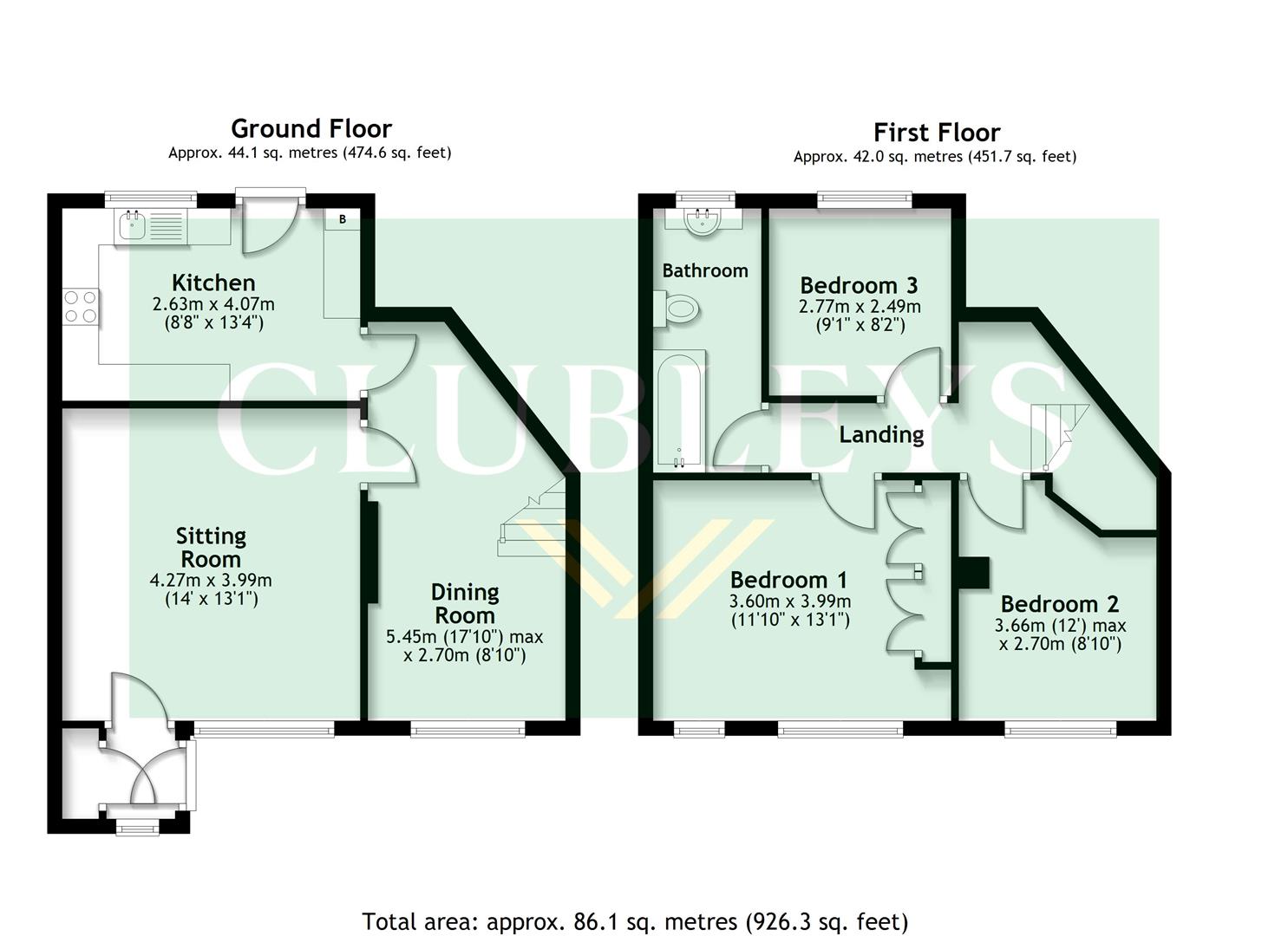 95, Roman Avenue South, York floorplan