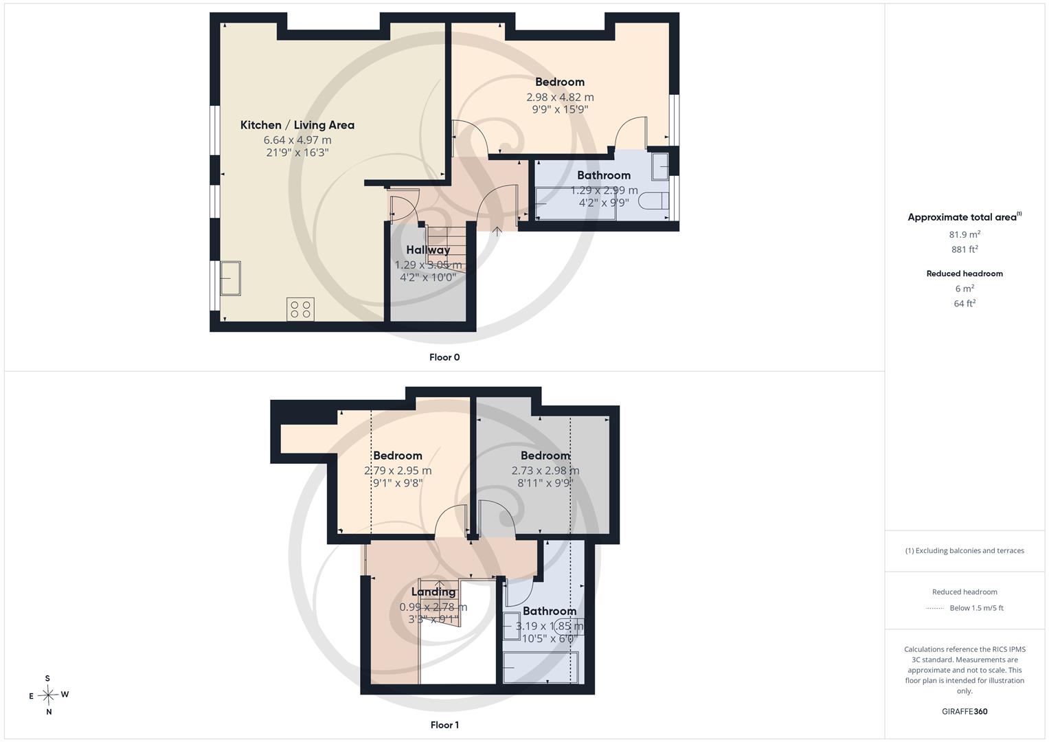 Second Floor Flat, 4 Westfield Terrace, Leeds floorplan