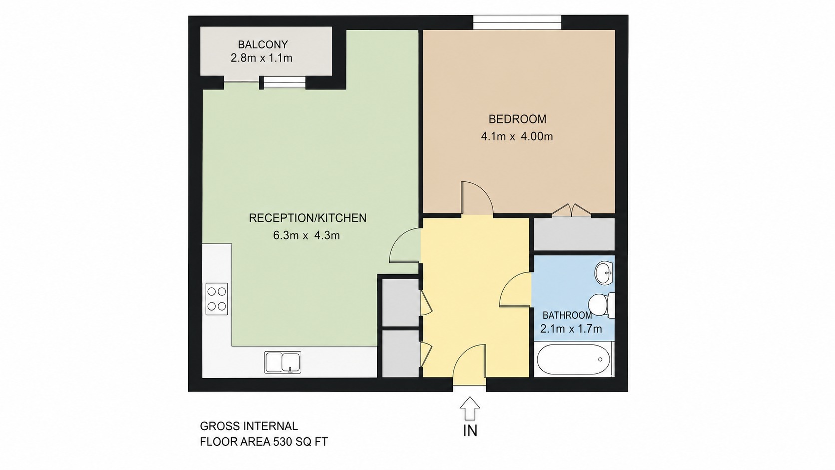 Flat 37, Apollo Court, London floorplan