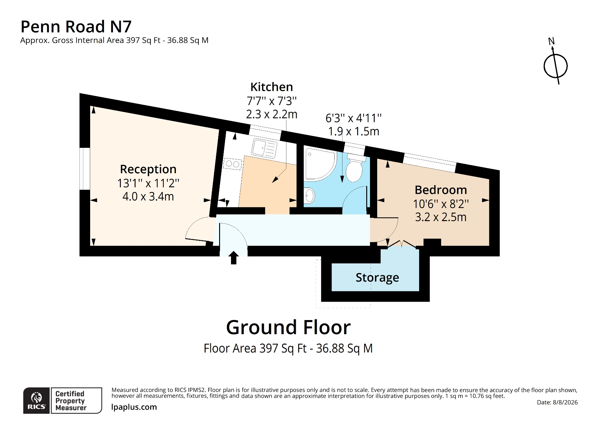 Flat B 55, Penn Road, Greater London floorplan