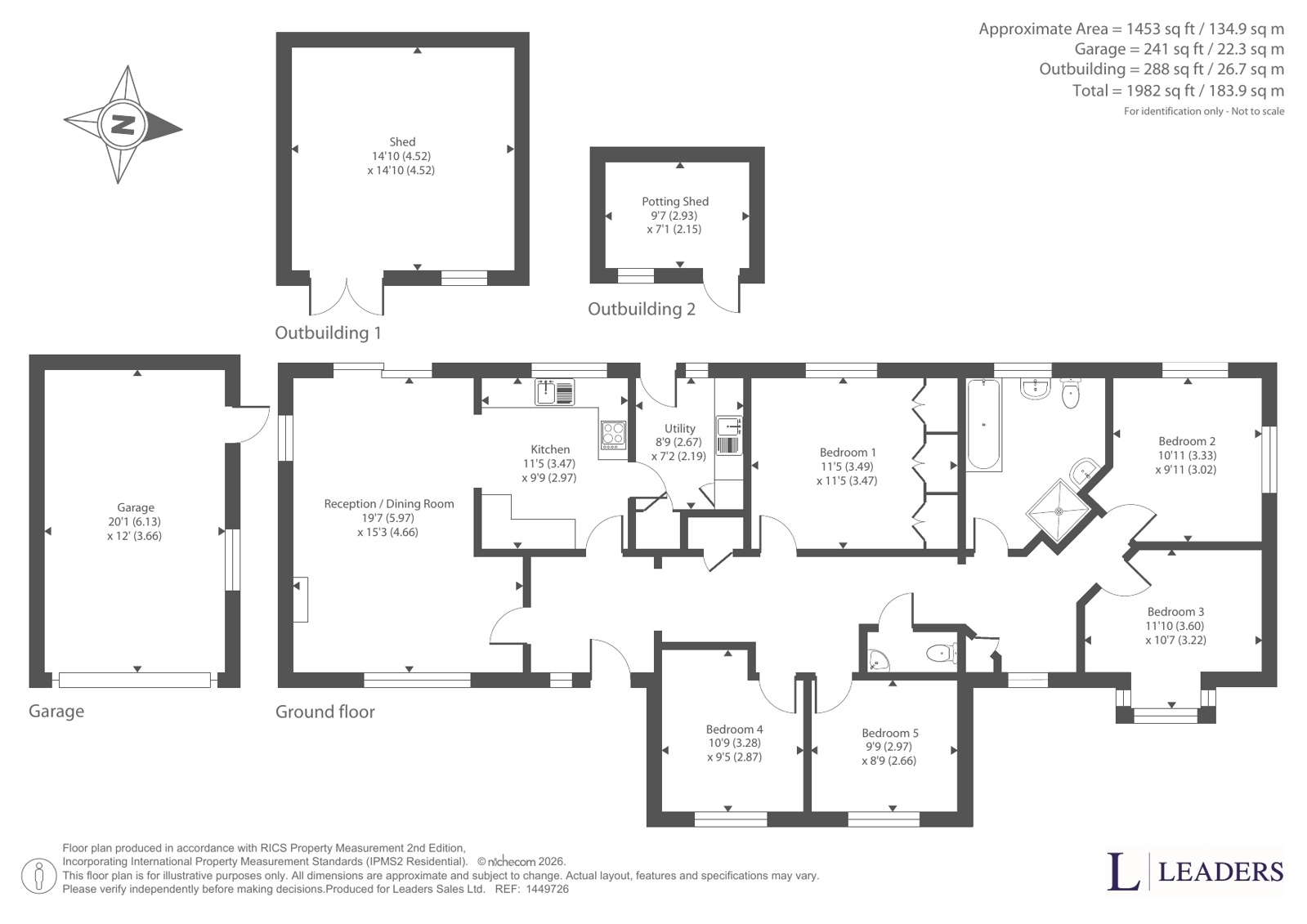 Monks Acre,, Wood Lane, Holbeach floorplan