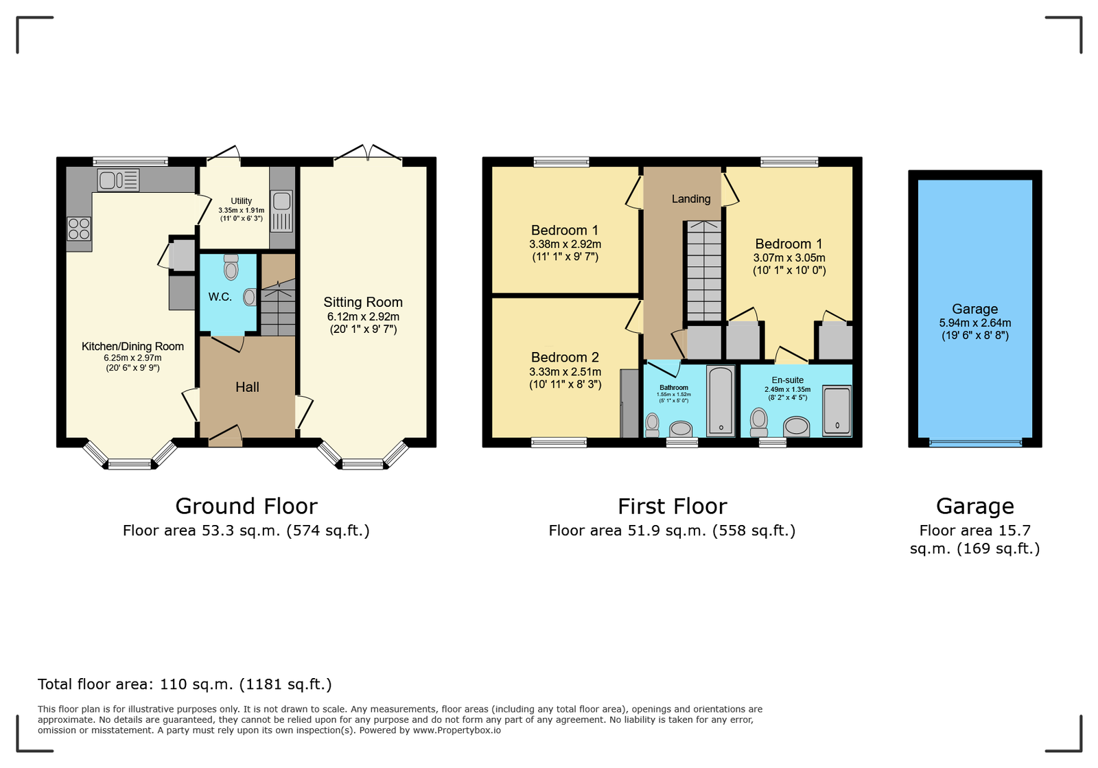 5 Villard Close, Villard Close, Tewkesbury floorplan