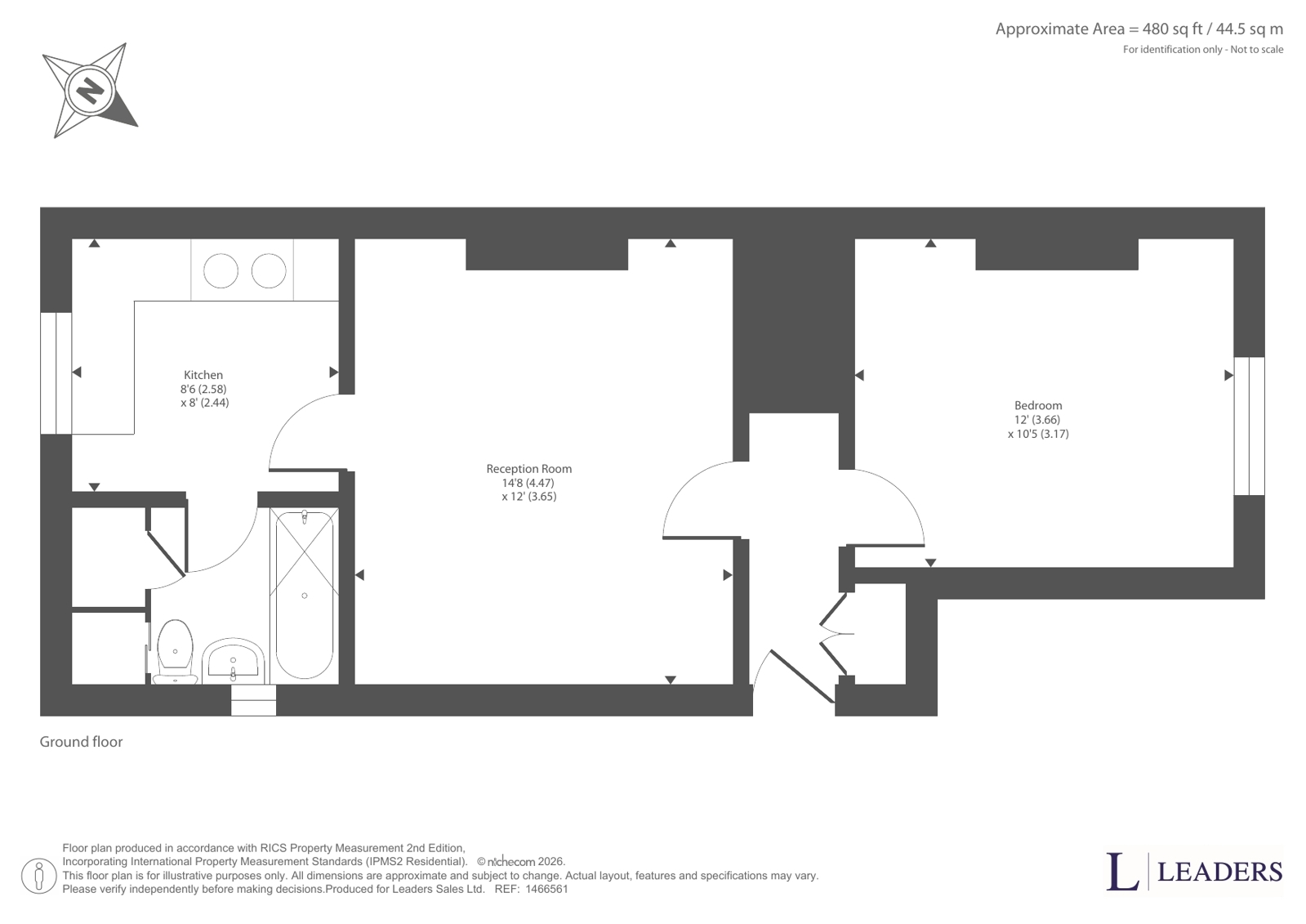 Flat 6, 3, Brook Street, Cheshire floorplan