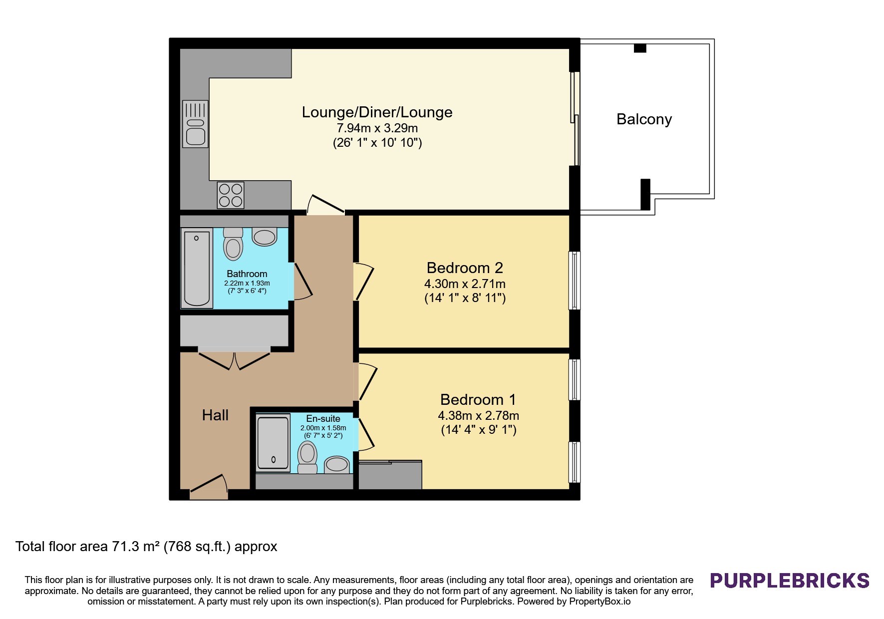 81, Moorfield Place, Farnborough floorplan