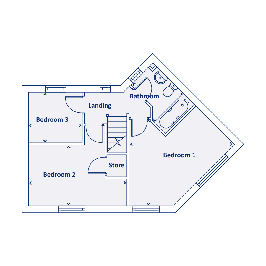 New home, 3 bed property for sale in "The Mulberry" at Thorley Drive