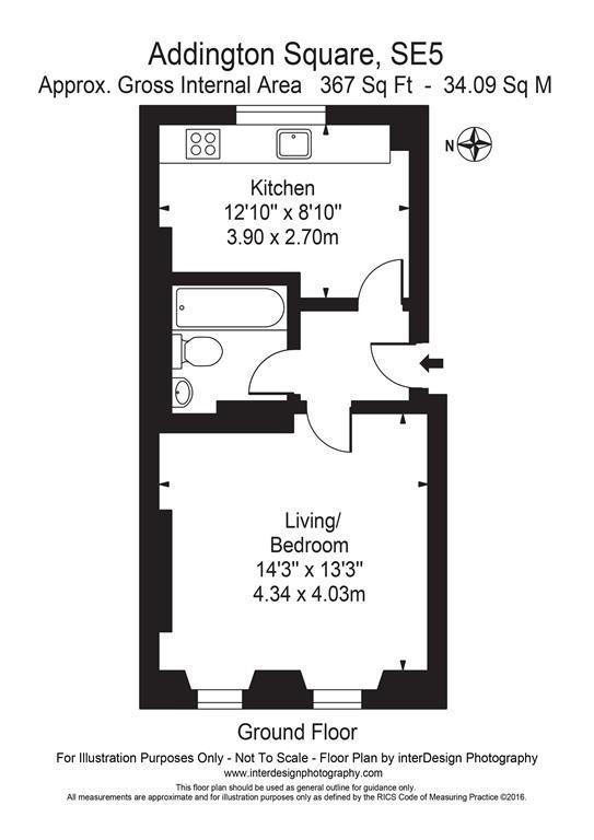 Flat 4, 37, Addington Square, London floorplan