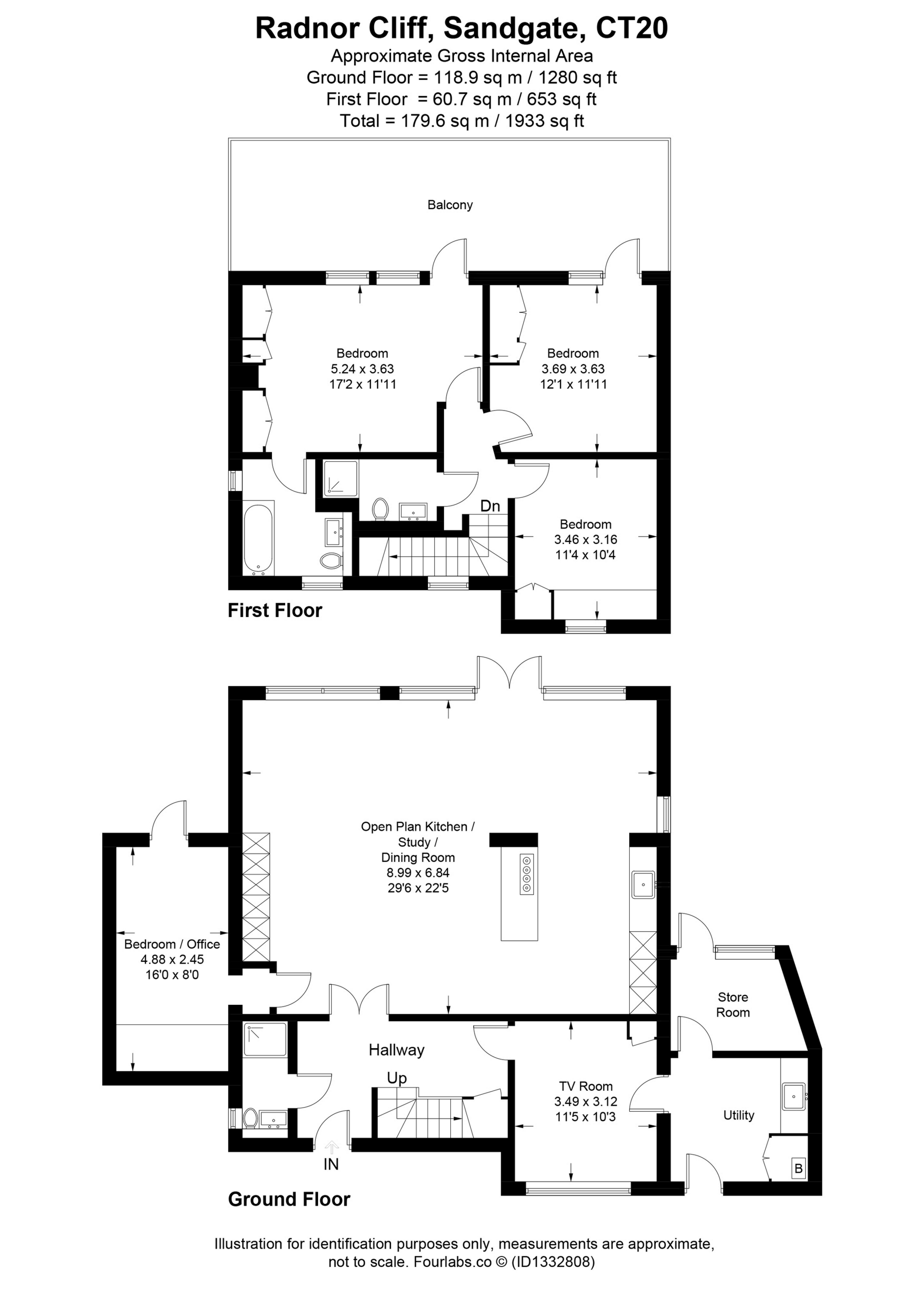 24, Radnor Cliff, Folkestone floorplan
