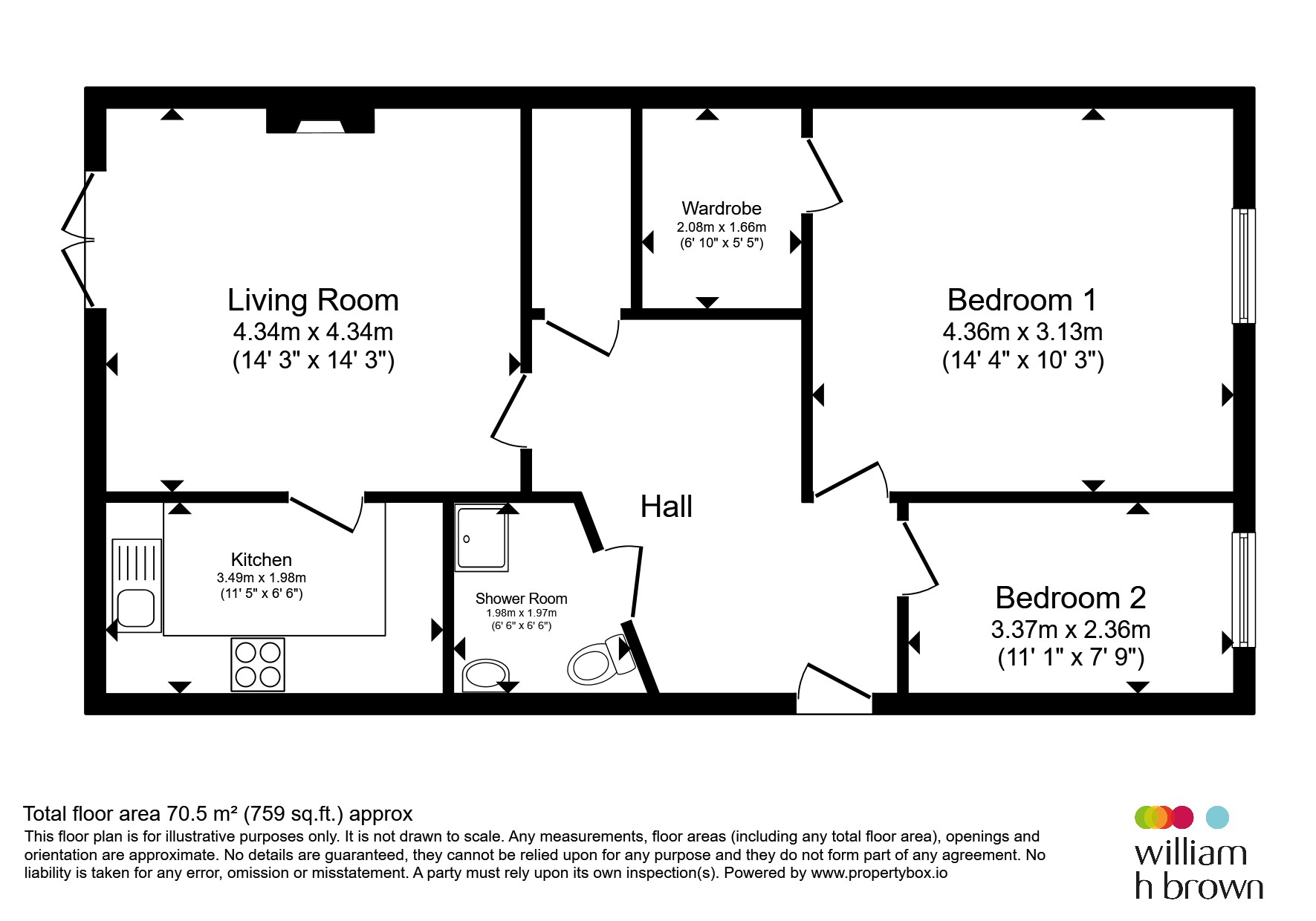14, Acre Court, Bradford floorplan