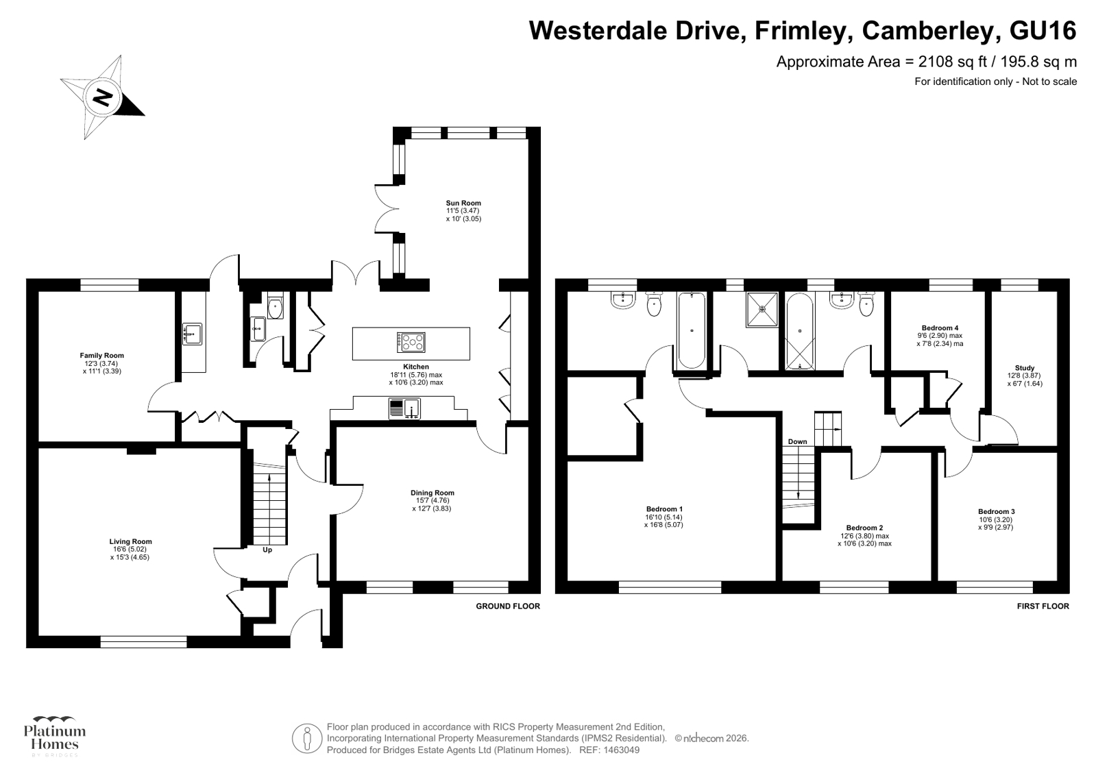 1, Westerdale Drive, Camberley floorplan